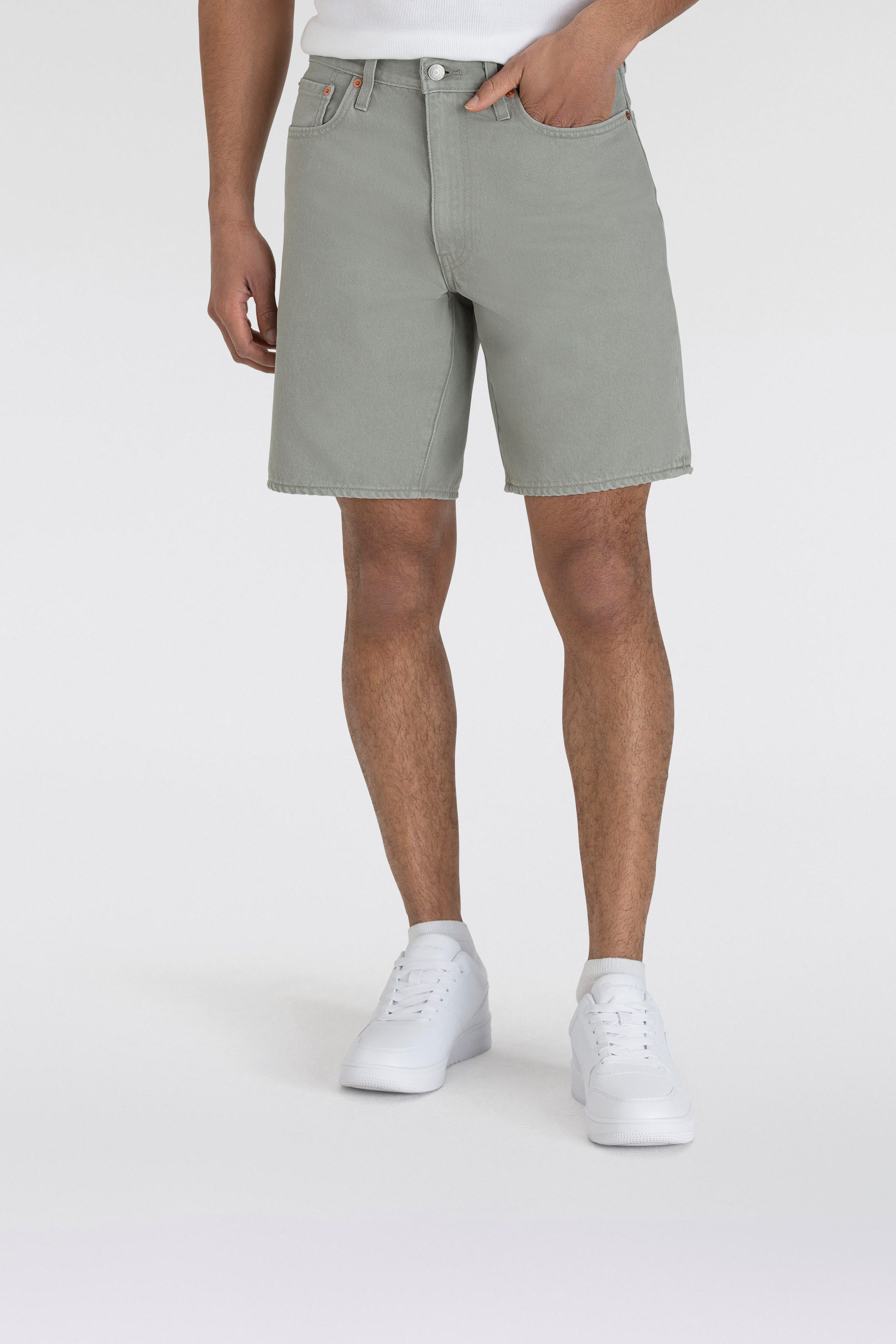 Levi's Jeansshort 468 LOOSE SHORTS heren jeans maat 31 grijs