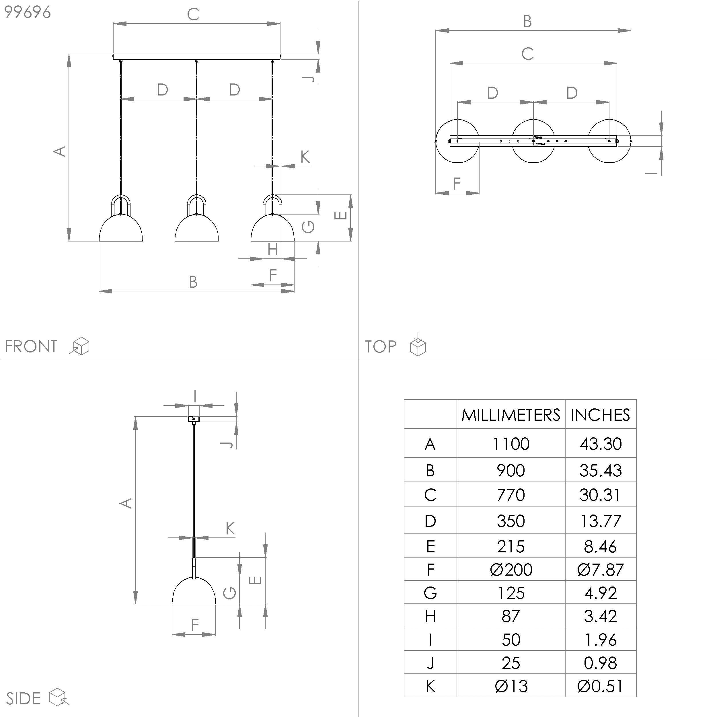 EGLO Hanglamp CALMANERA Hanglamp in wit en messing van staal - excl. E27 - 40W (1 stuk)