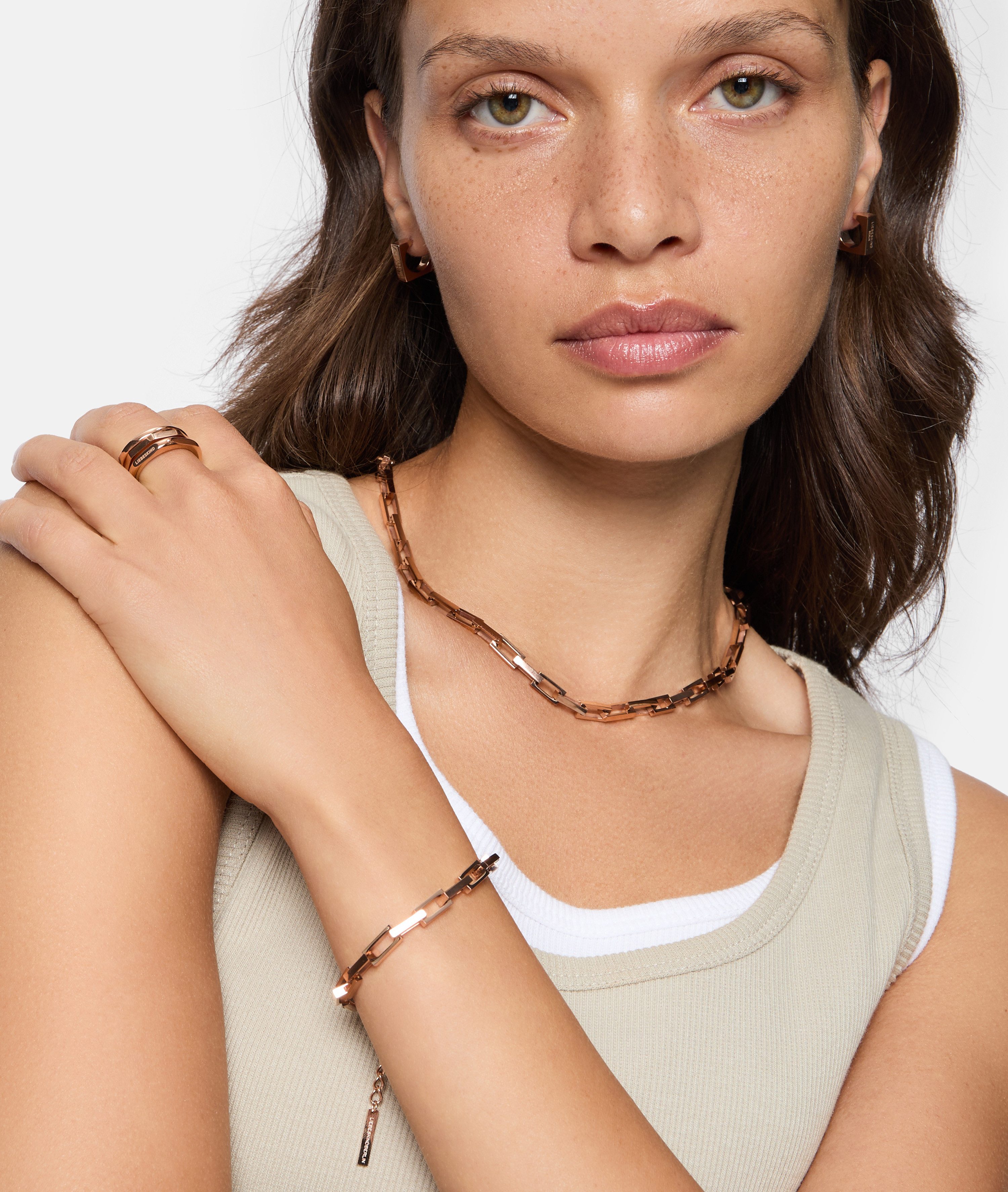 Liebeskind Berlin Ringenset Sieraden cadeau roestvrijstalen ring Urban Chic (set, 3-delig)