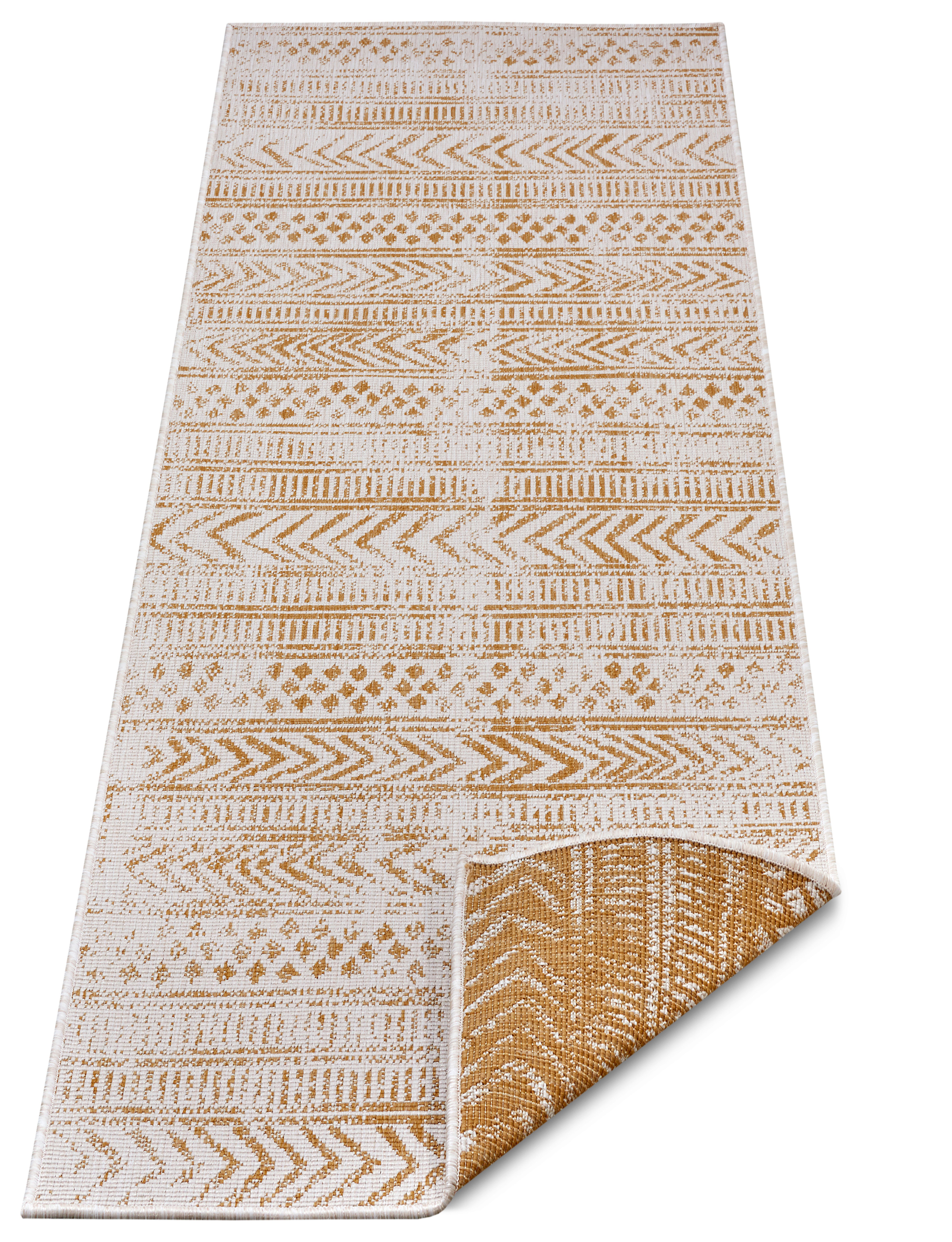 NORTHRUGS Vloerkleed BIRI tweezijdig te gebruiken kleed Binnen- en buitengebruik, weerbestendig, balkon, loper, woonkamer, waterbestendig, boho