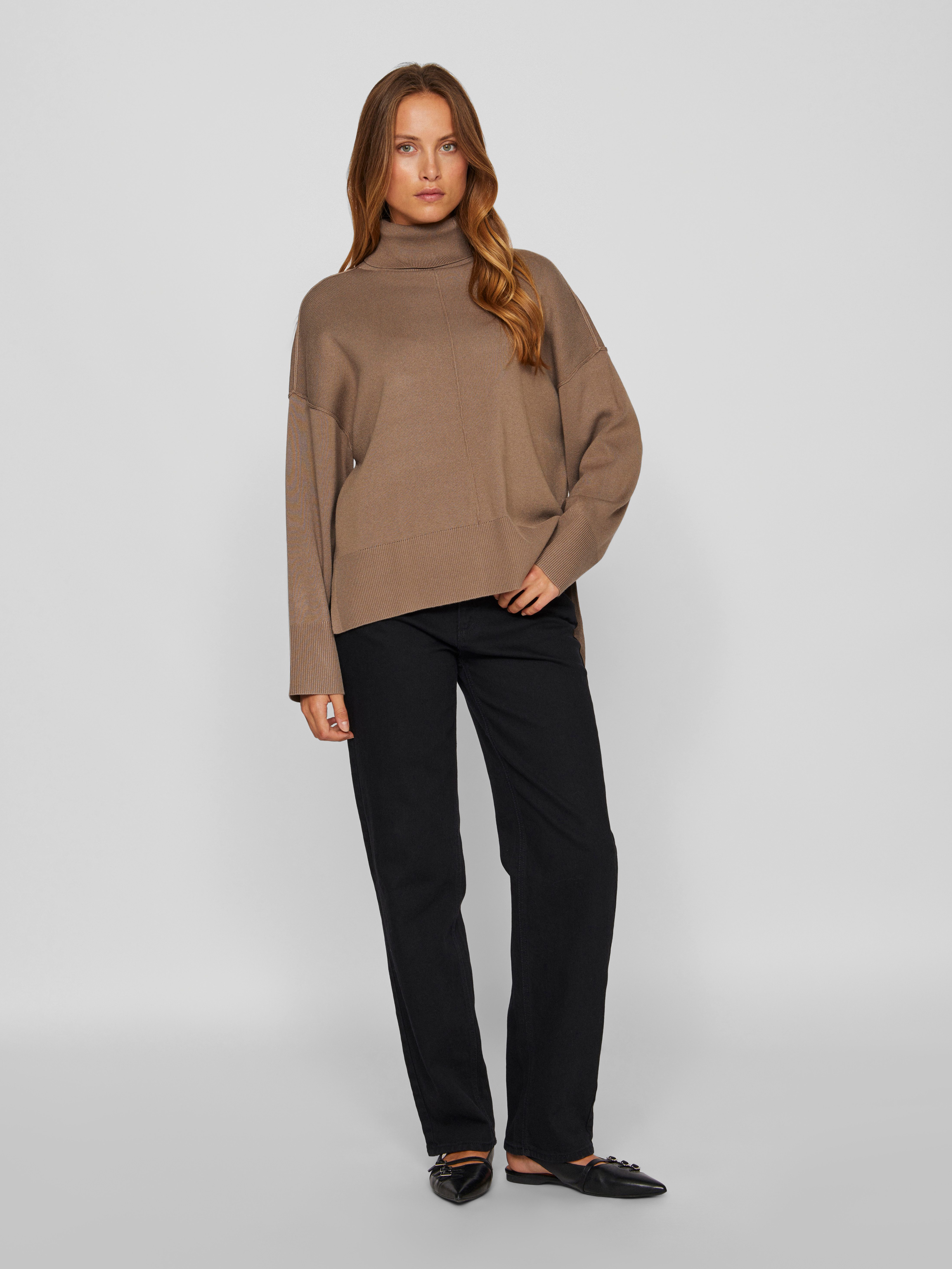 Vila Coltrui VIOSTRIA ROLLNECK L/S KNIT TOP-NOOS