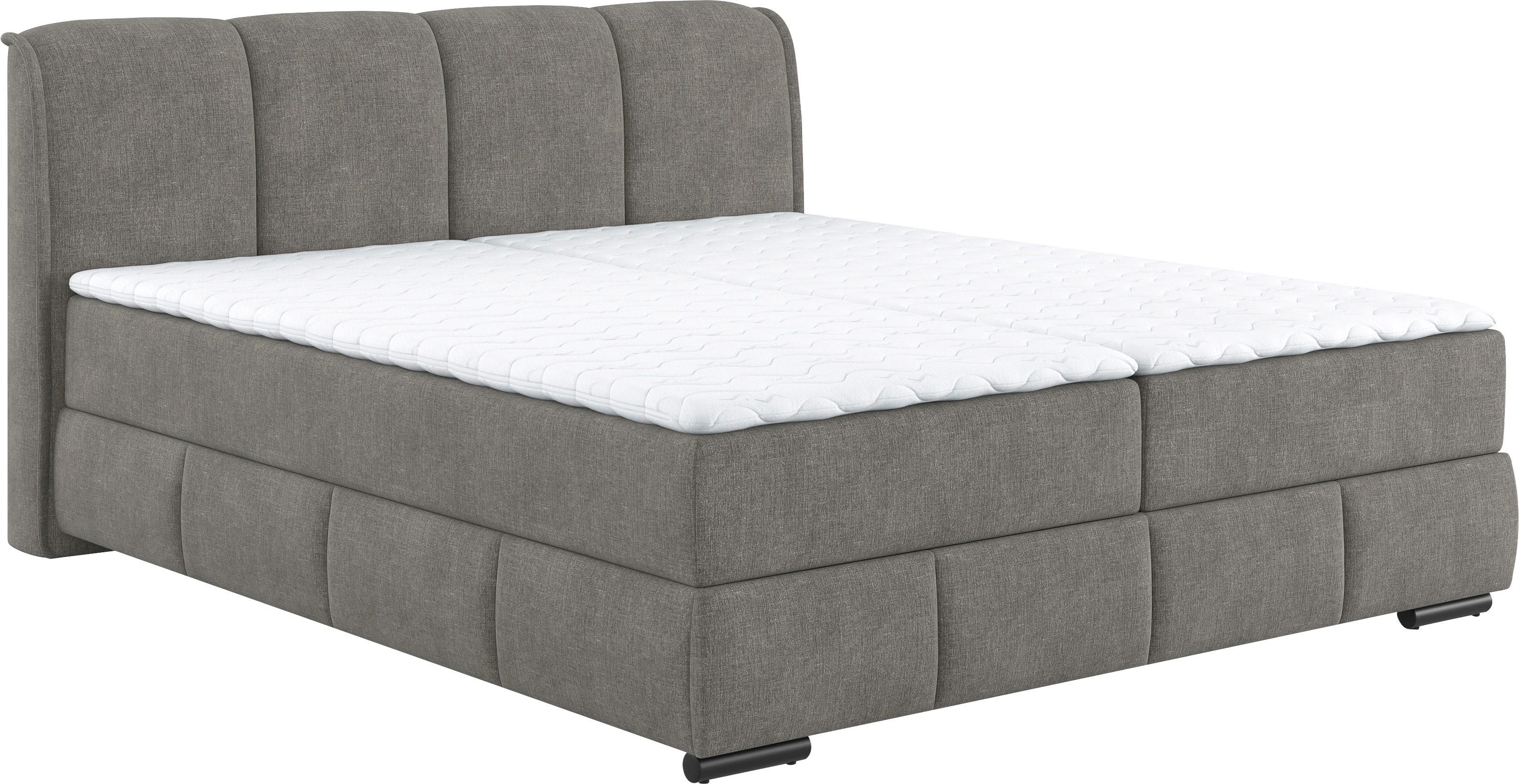 Mr. Couch Boxspring Bethany met bedkist, incl. matras Topmatras en sierkussen, in verschillende hardheden beschikbaar