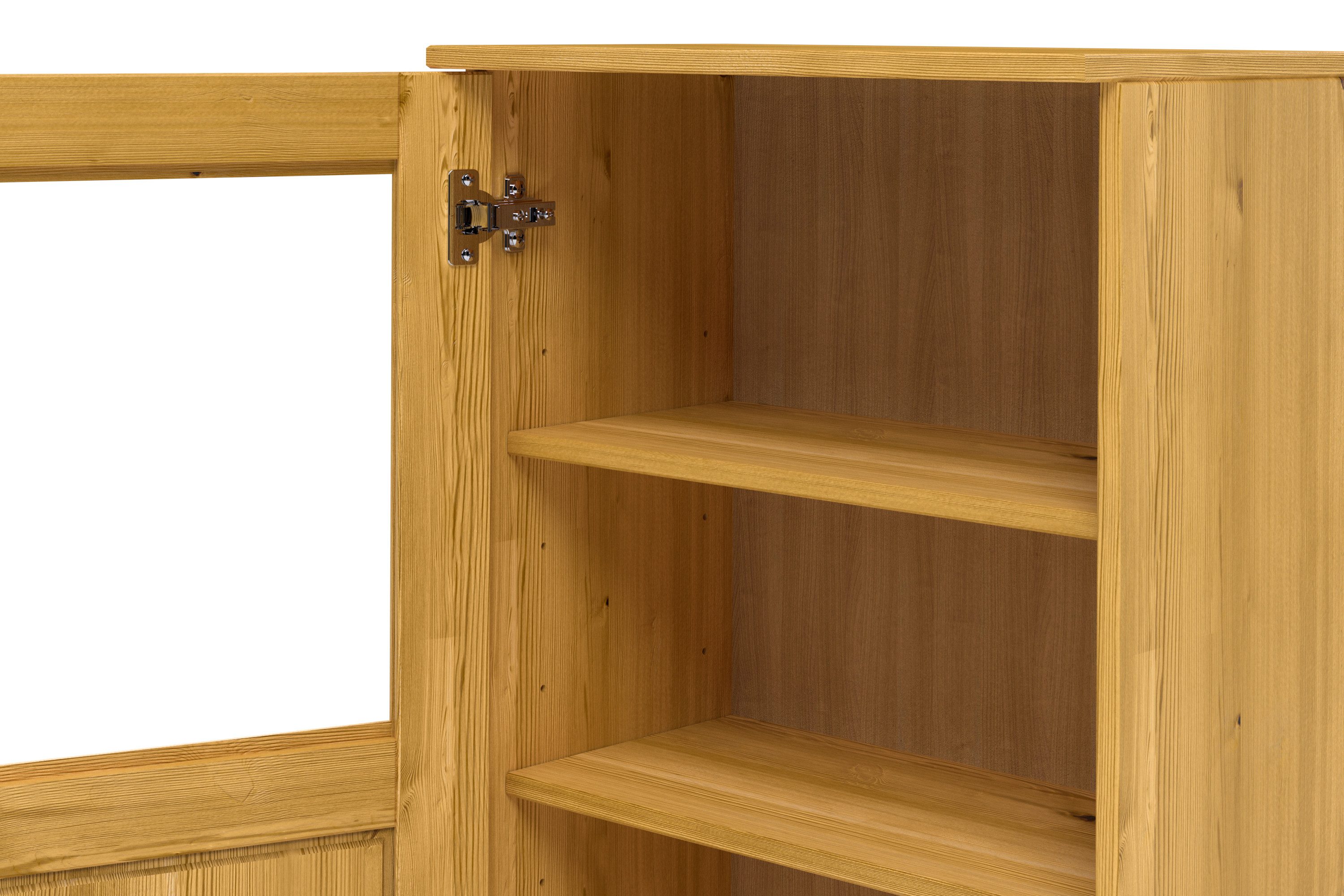 Home affaire Hangkast Alby2 Met metalen grepen en glazen deuren, breedte 50 cm