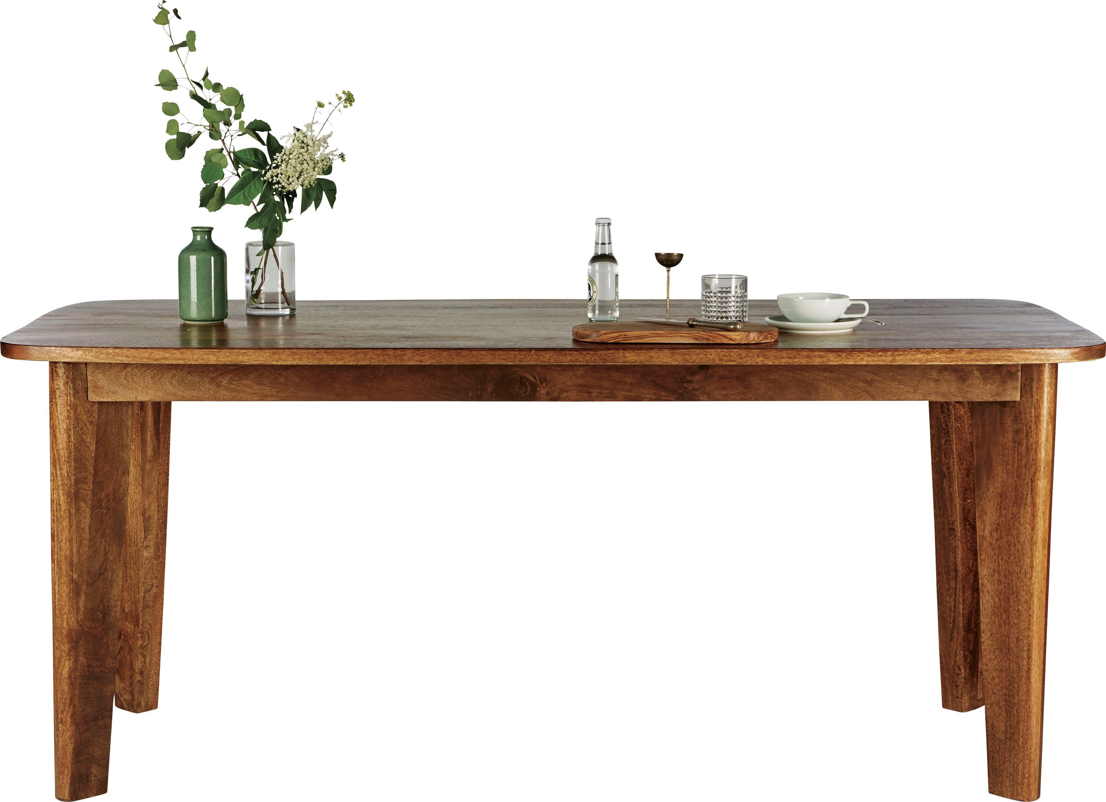 TOM TAILOR HOME Eettafel T-ELEPHANT TABLE van mangohout, benadrukt massieve poten, breedte 180 cm