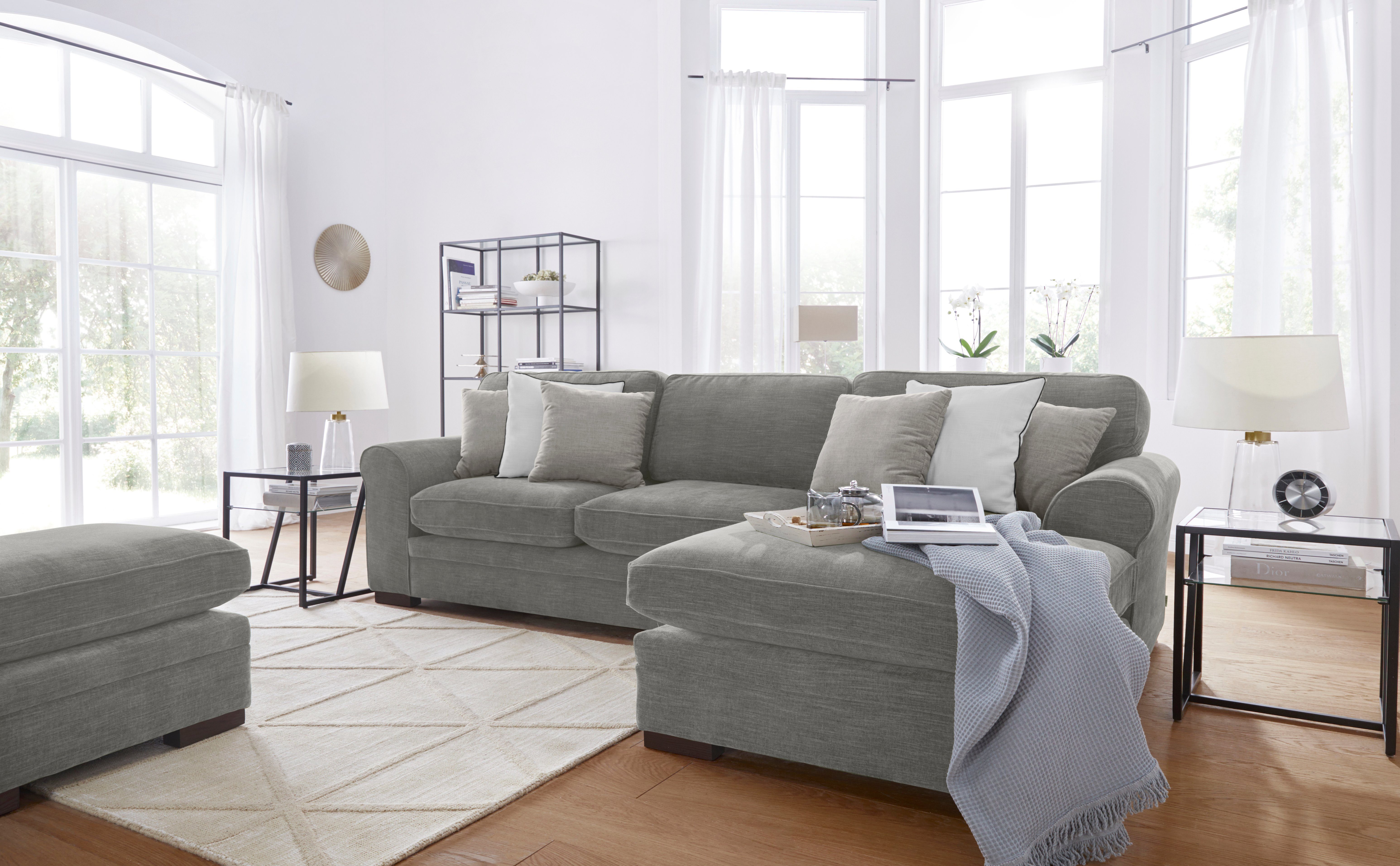 Home affaire Hocker Broughton zachte bekleding, passend bij de serie "broughton", in 3 soorten bekleding