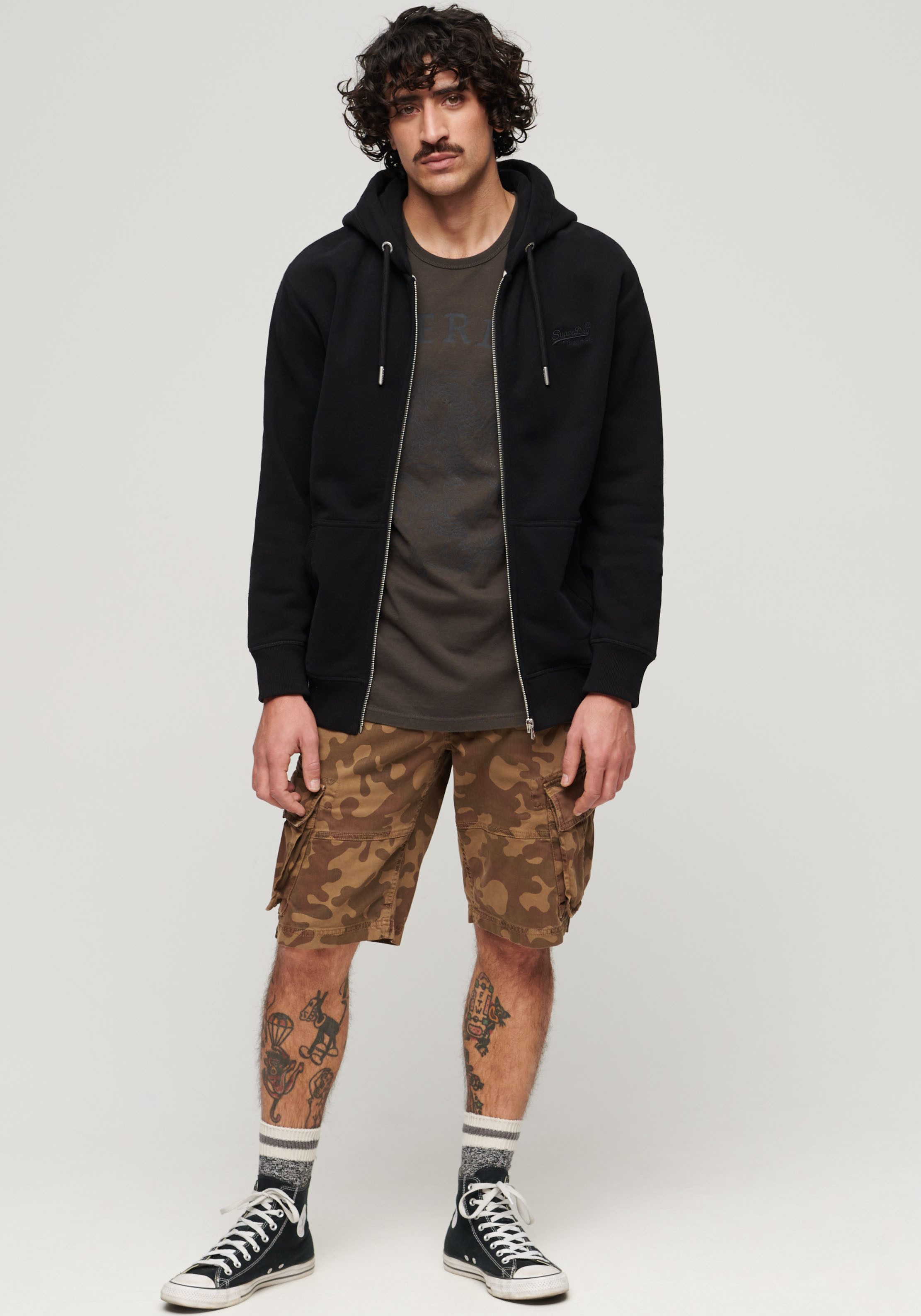 Superdry Capuchonsweatvest ESSENTIAL LOGO ZIP HOODIE