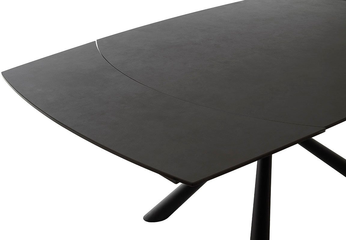 MCA furniture Eettafel NICOSIA vierpoot tafel 130-190 cm Keramiek, metaal, rotatieschuif, uittrekbaar, tafelblad 11 mm