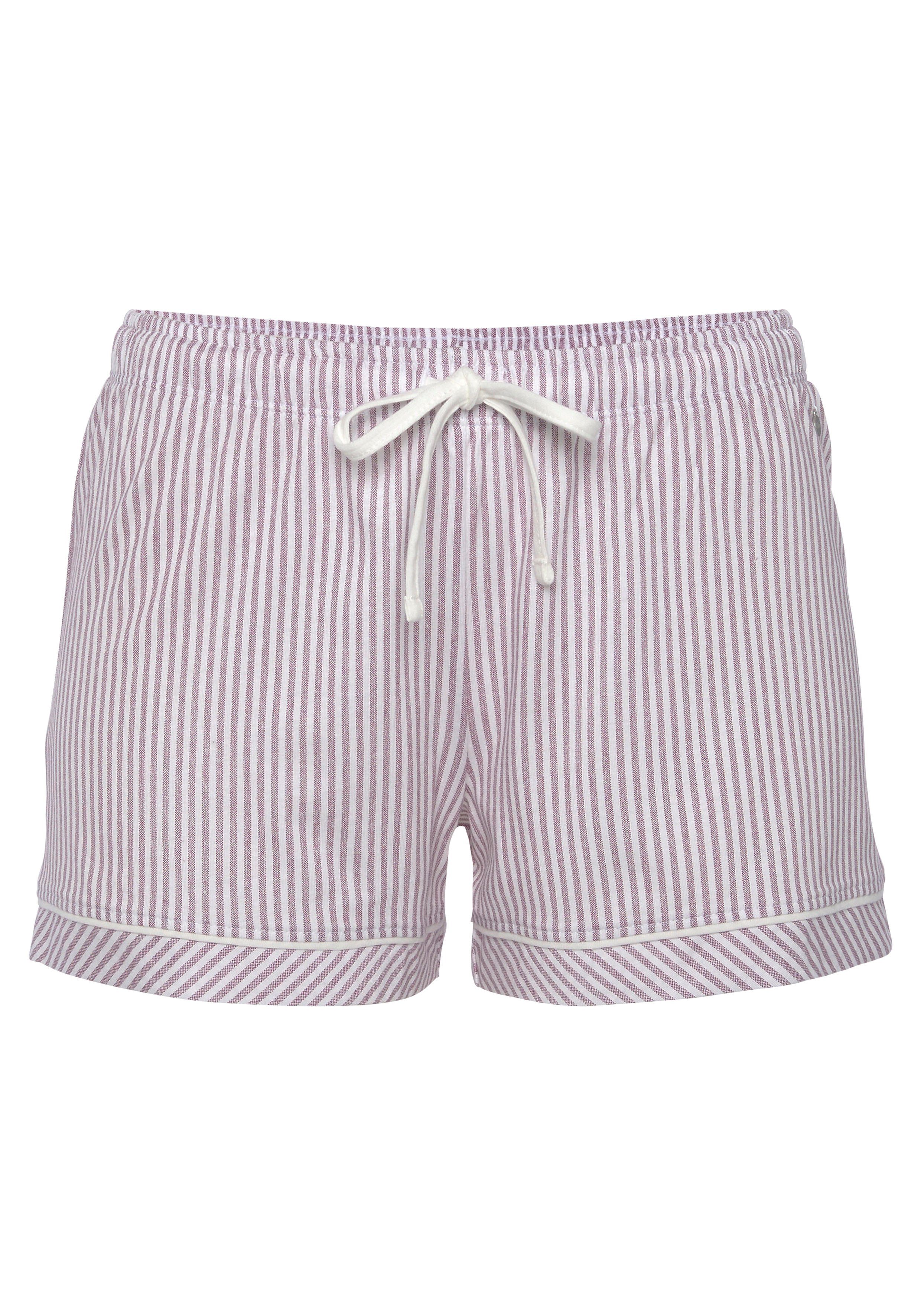 s.Oliver RED LABEL Beachwear Pyjamashort met contrasterend paspel
