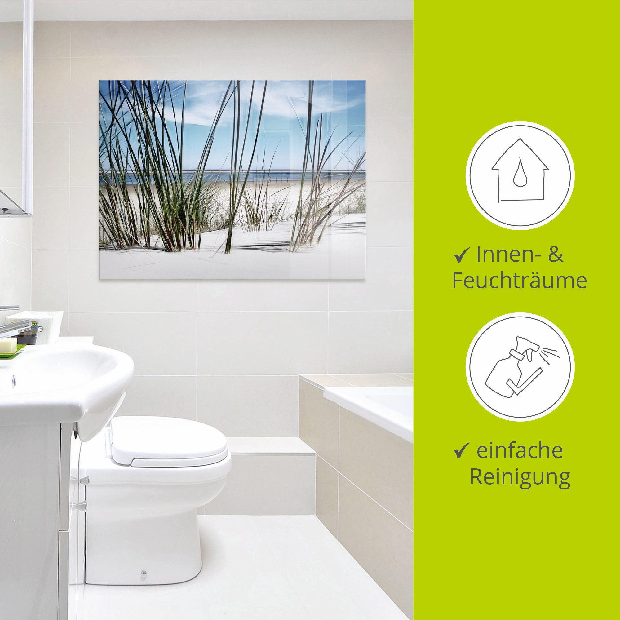 Artland Print op glas Duin in verschillende maten