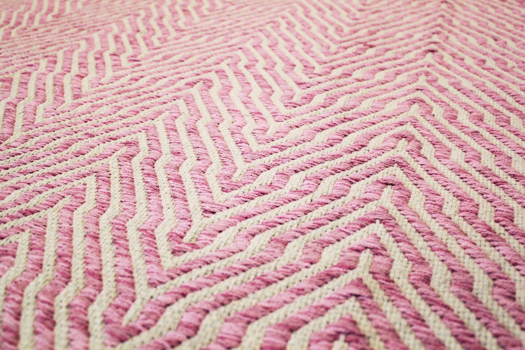 calo-deluxe Vloerkleed Luba 433 100% katoen, handgeweven, woonkamer, kinderkamer