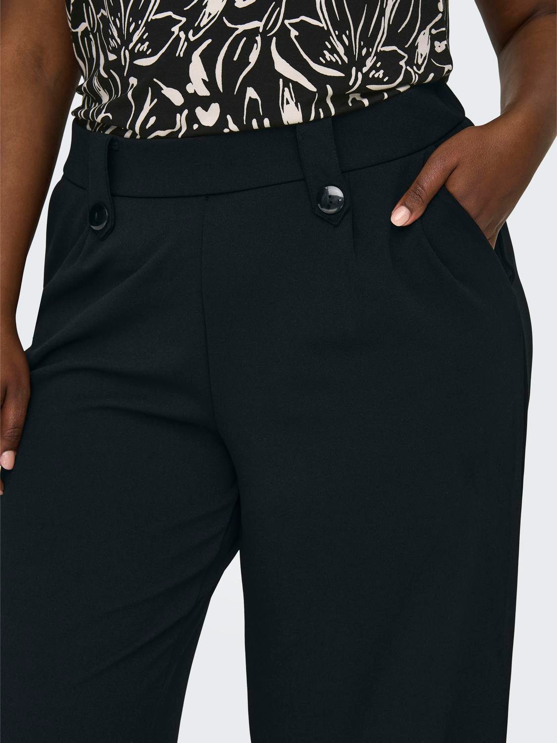 ONLY CARMAKOMA Jerseybroek CARSANIA BUTTON PANT JRS PNT NOOS