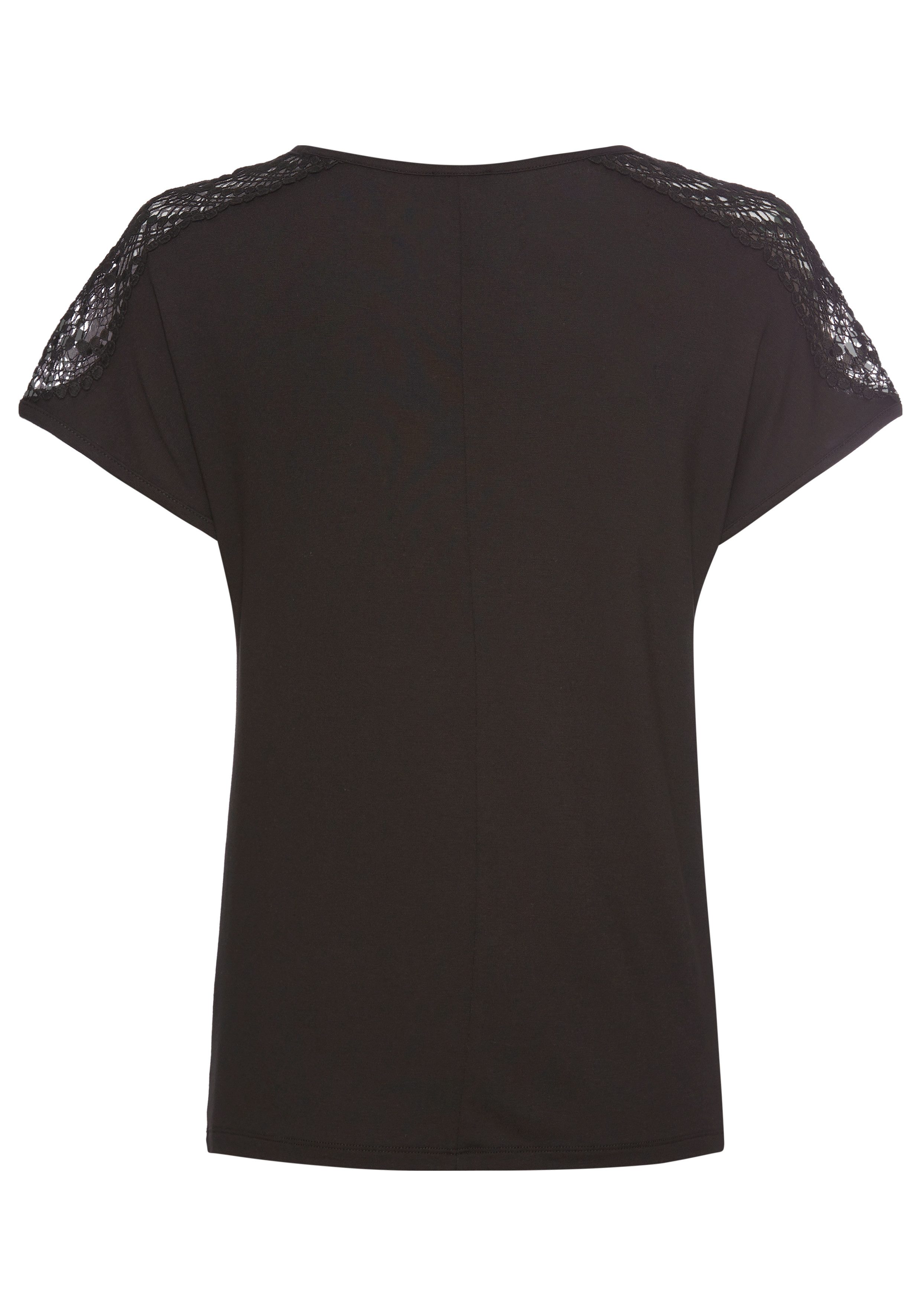 Laura Scott Shirt met korte mouwen met kant