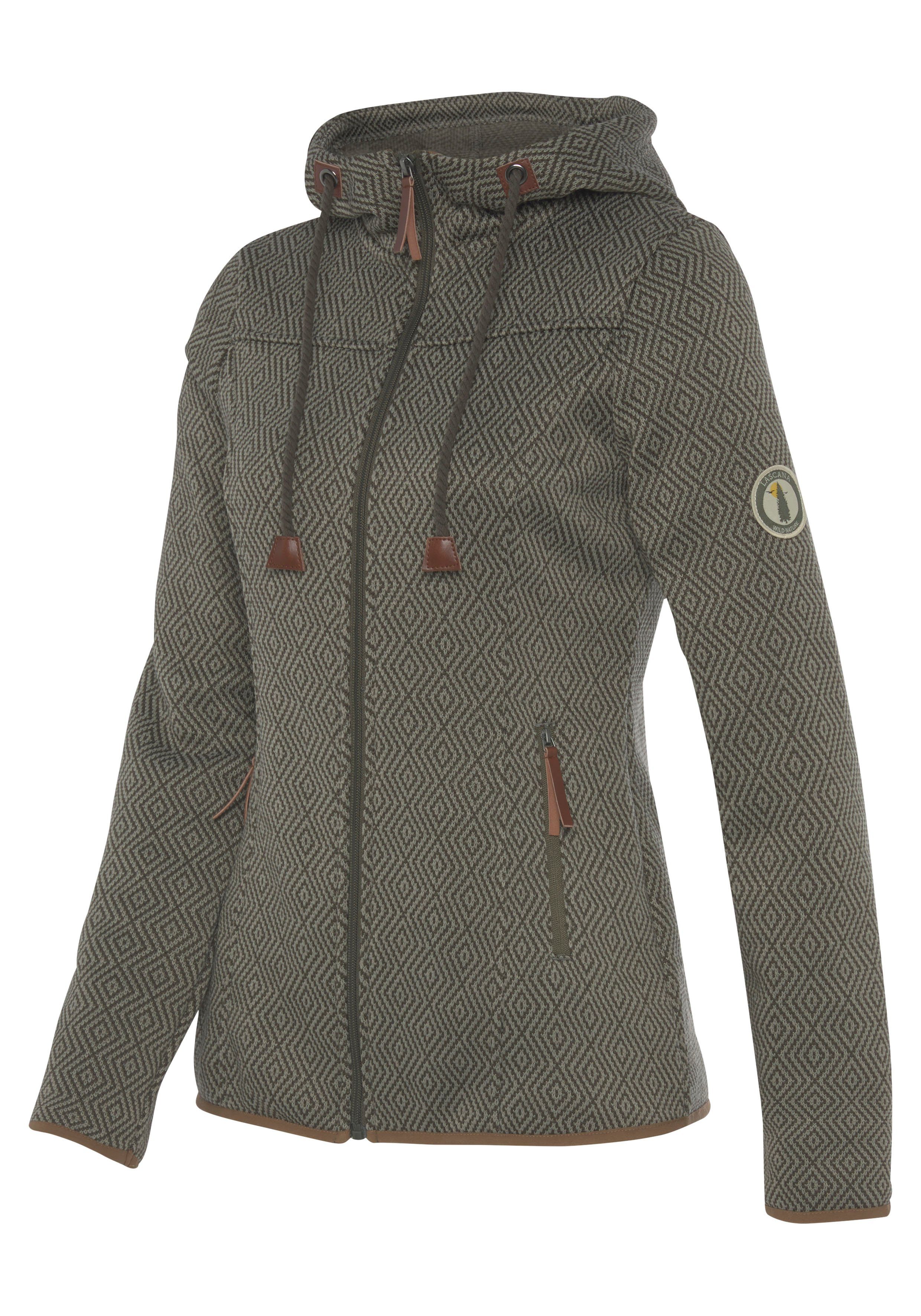 active by Lascana Fleecejack Trekking jas met capuchon