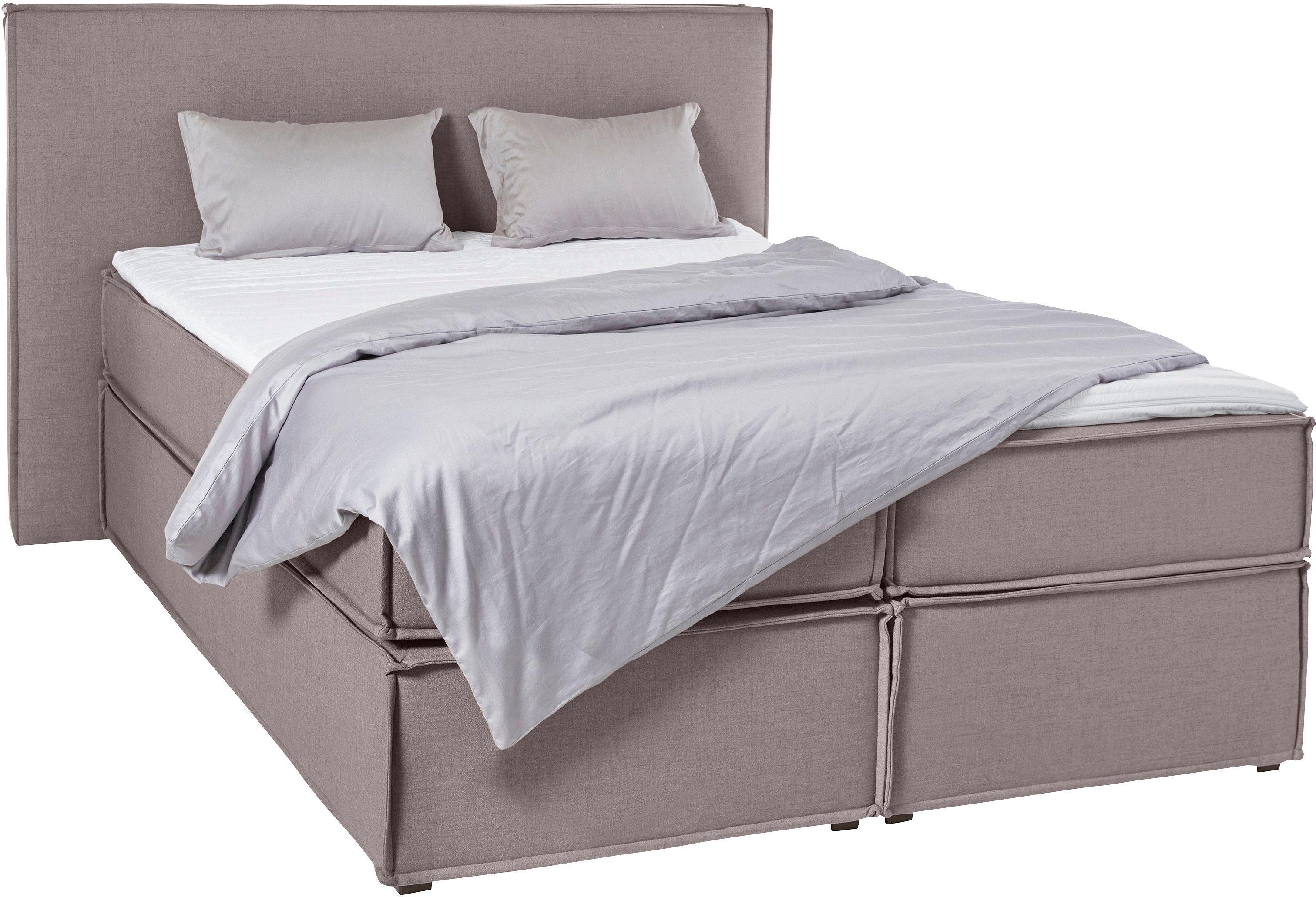 LeGer Home by Lena Gercke Boxspring Yuma incl. topmatras, in 4 breedten, 3 matrassoorten en elk 2 hardheden