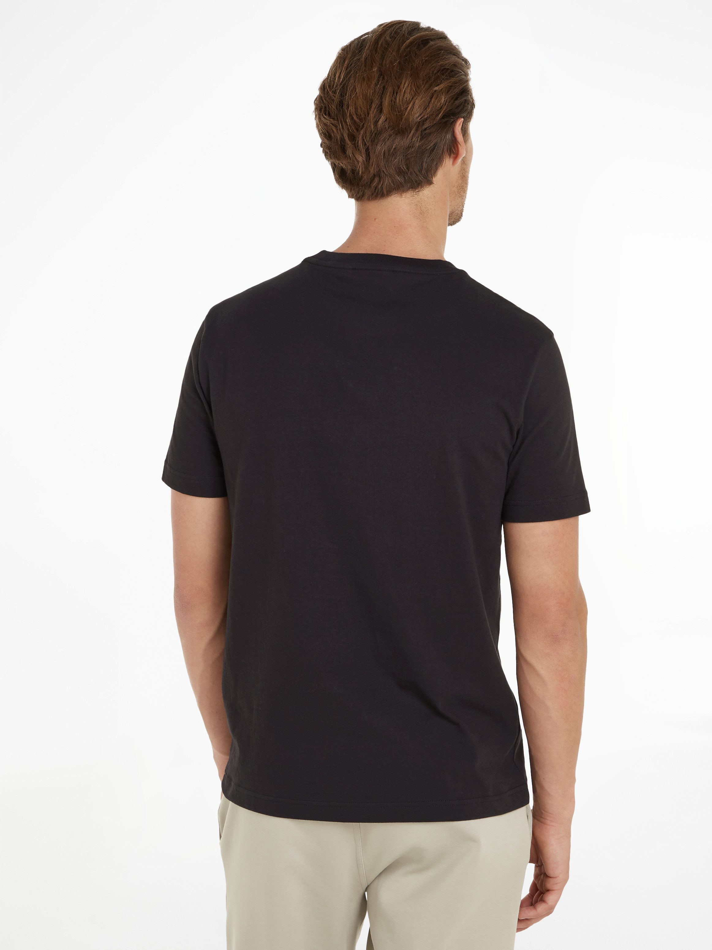 Calvin Klein T-shirt FLOCK LOGO T-SHIRT met een logo-opschrift