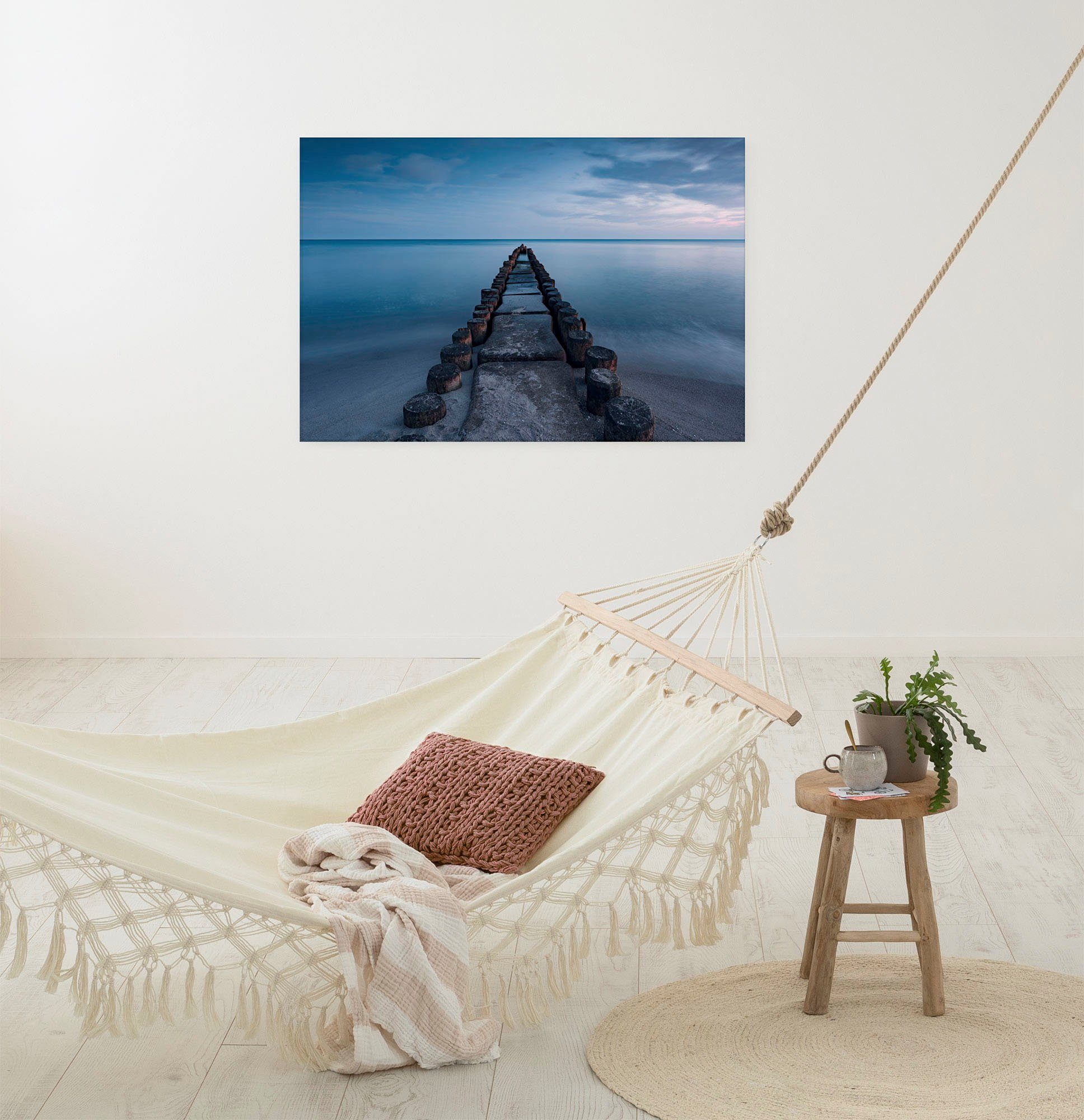 Komar Artprint op linnen Keilrahmenbild Ostseebad Größe 90 x 60 cm (set)