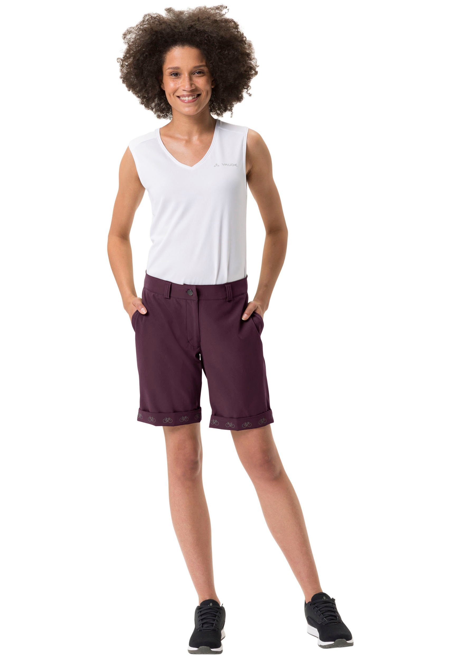 VAUDE Fietsbroek WOMEN'S CYCLIST SHORTS reflecterende elementen