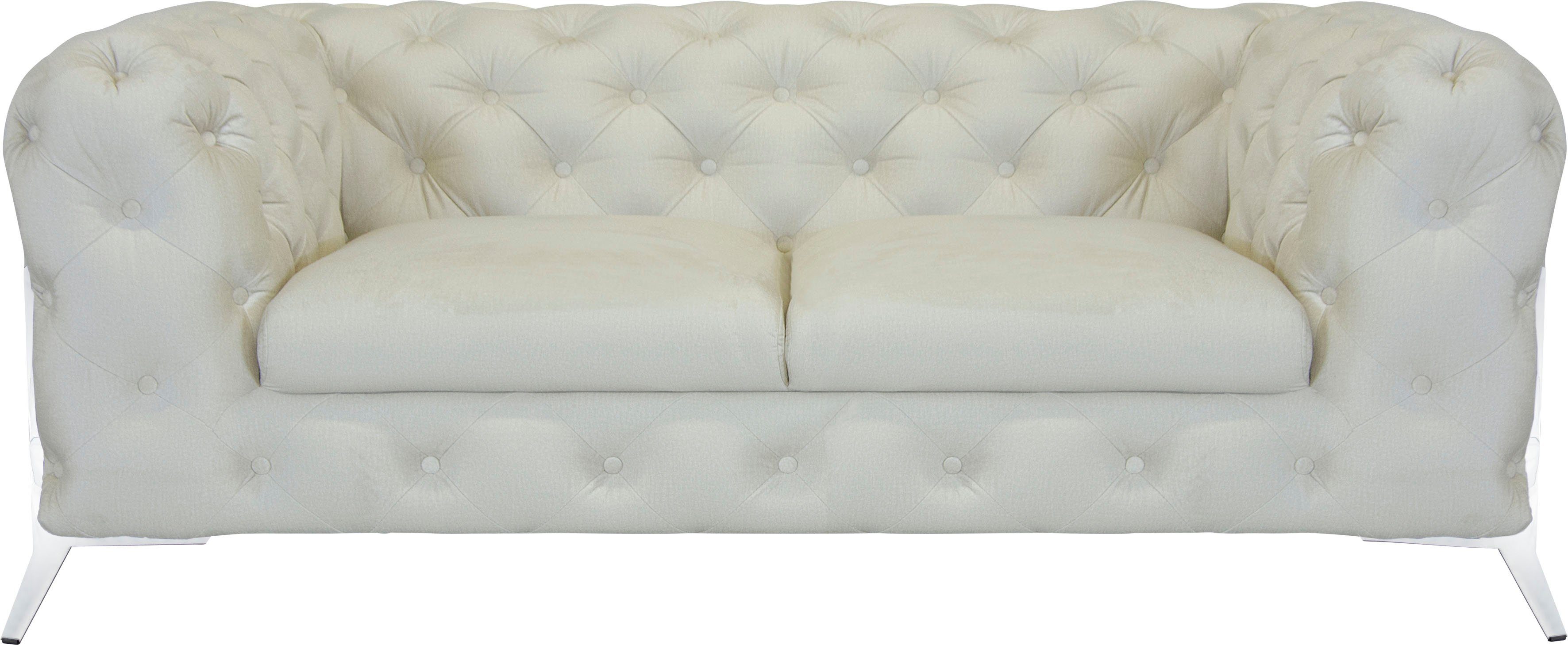 Leonique Chesterfield-bank Amaury luxueuze capitonnage, moderne chesterfield look, kleur van de poten ter keuze