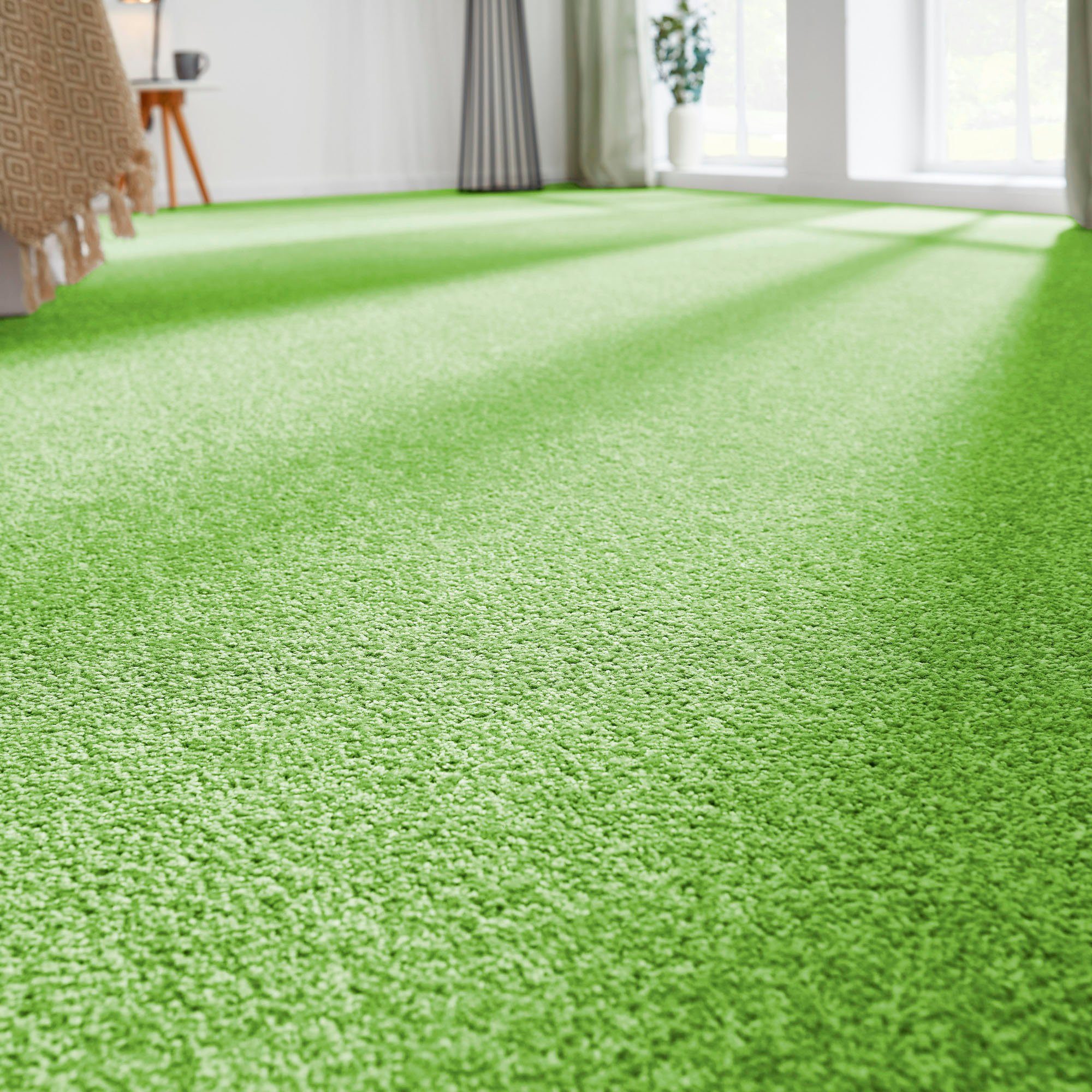 Andiamo Tapijt Ines, gekruld velours, Netherland Effen kleuren, breedte 400 cm, slijtvast & onderhoudsvriendelijk