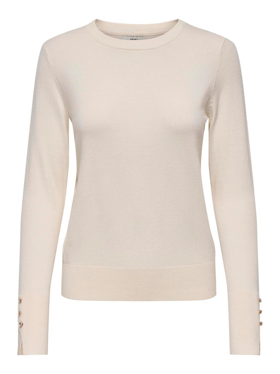 JDY Trui met ronde hals MALOU L S ON BUTTON PULLOVER KNT NOOS