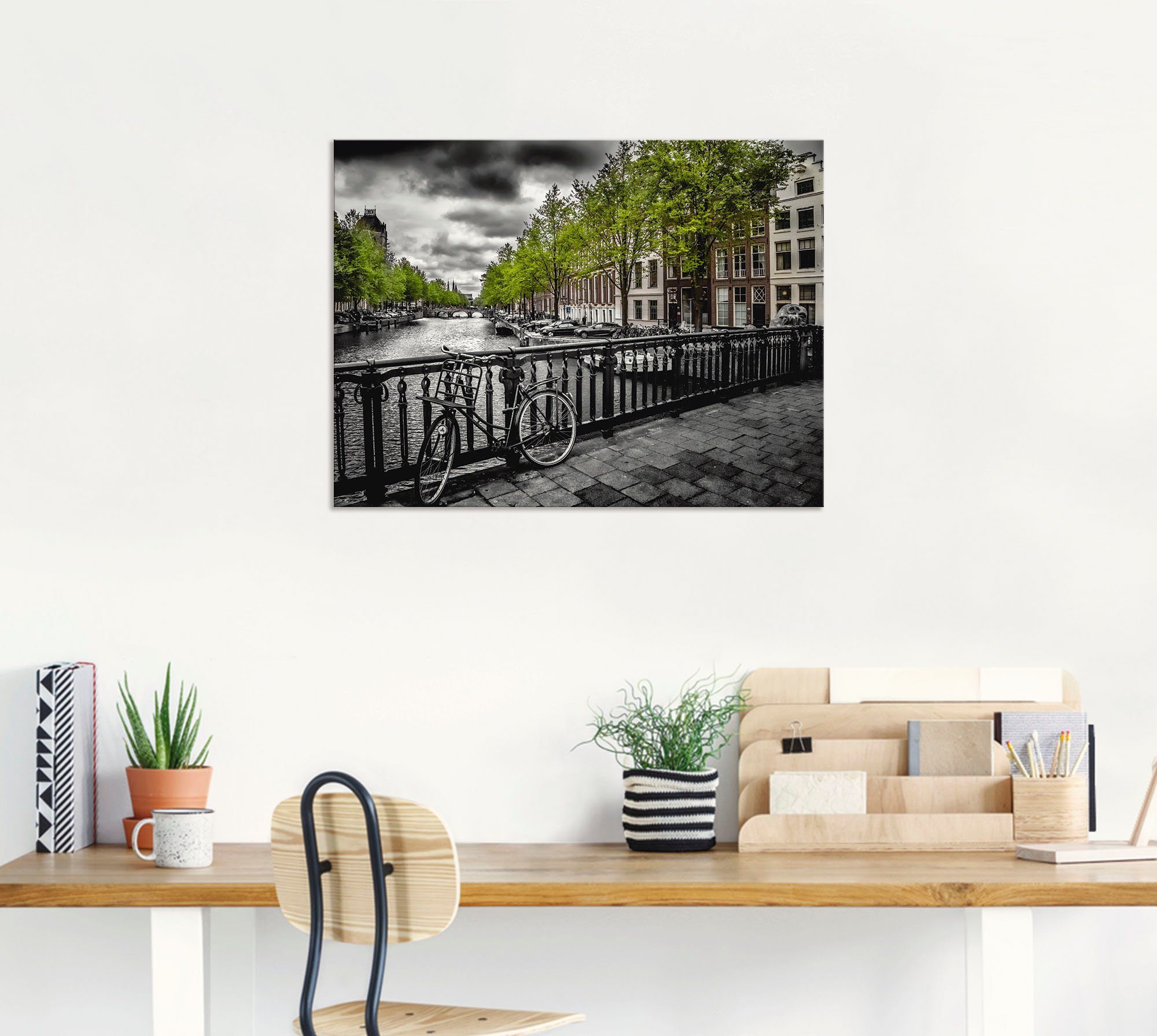 Artland Artprint Amsterdam Keizergracht II als artprint van aluminium, artprint op linnen, muursticker, verschillende maten