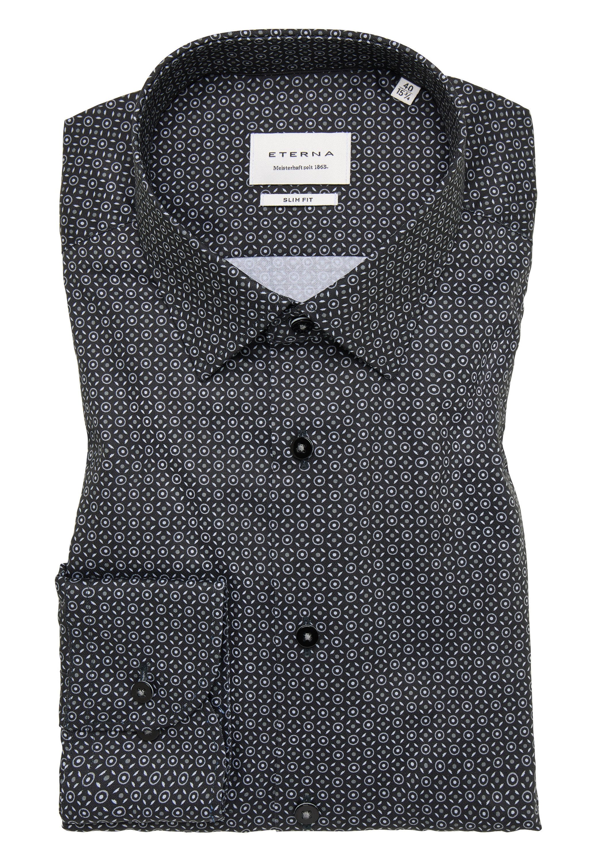 Eterna Overhemd met lange mouwen Slim fit NON IRON (strijkvrij)