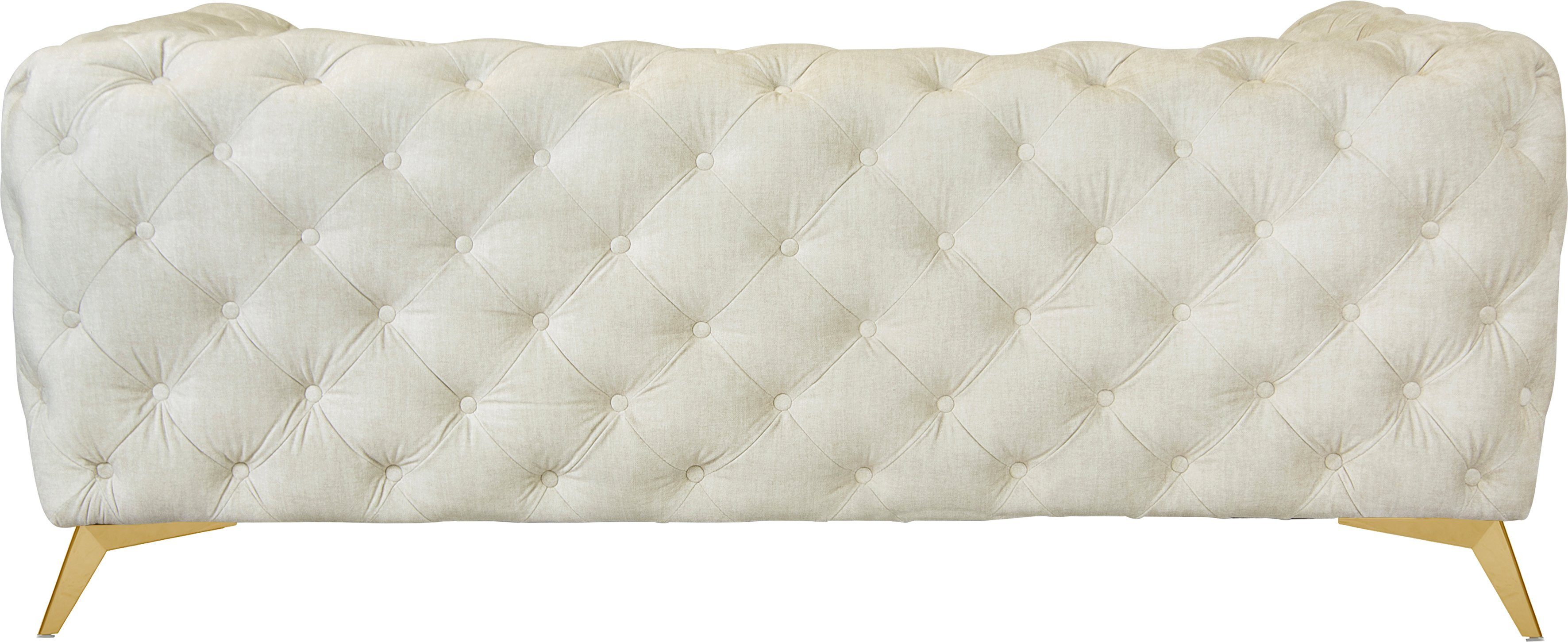 Leonique Chesterfield-bank Glynis luxueuze capitonnage, moderne chesterfield look, kleur van de poten ter keuze