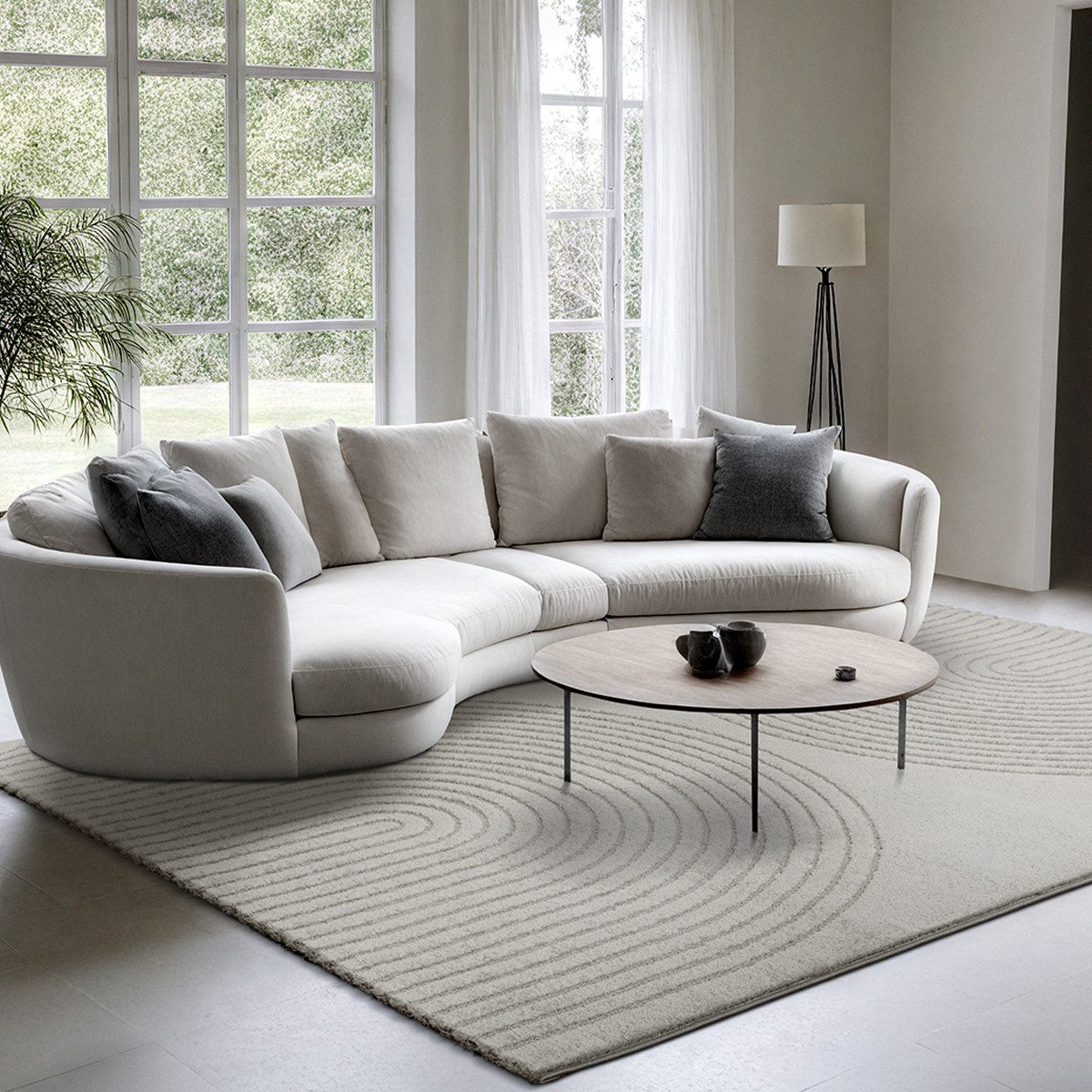 The carpet Vloerkleed Elisa modern woonkamer tapijt zachte pool