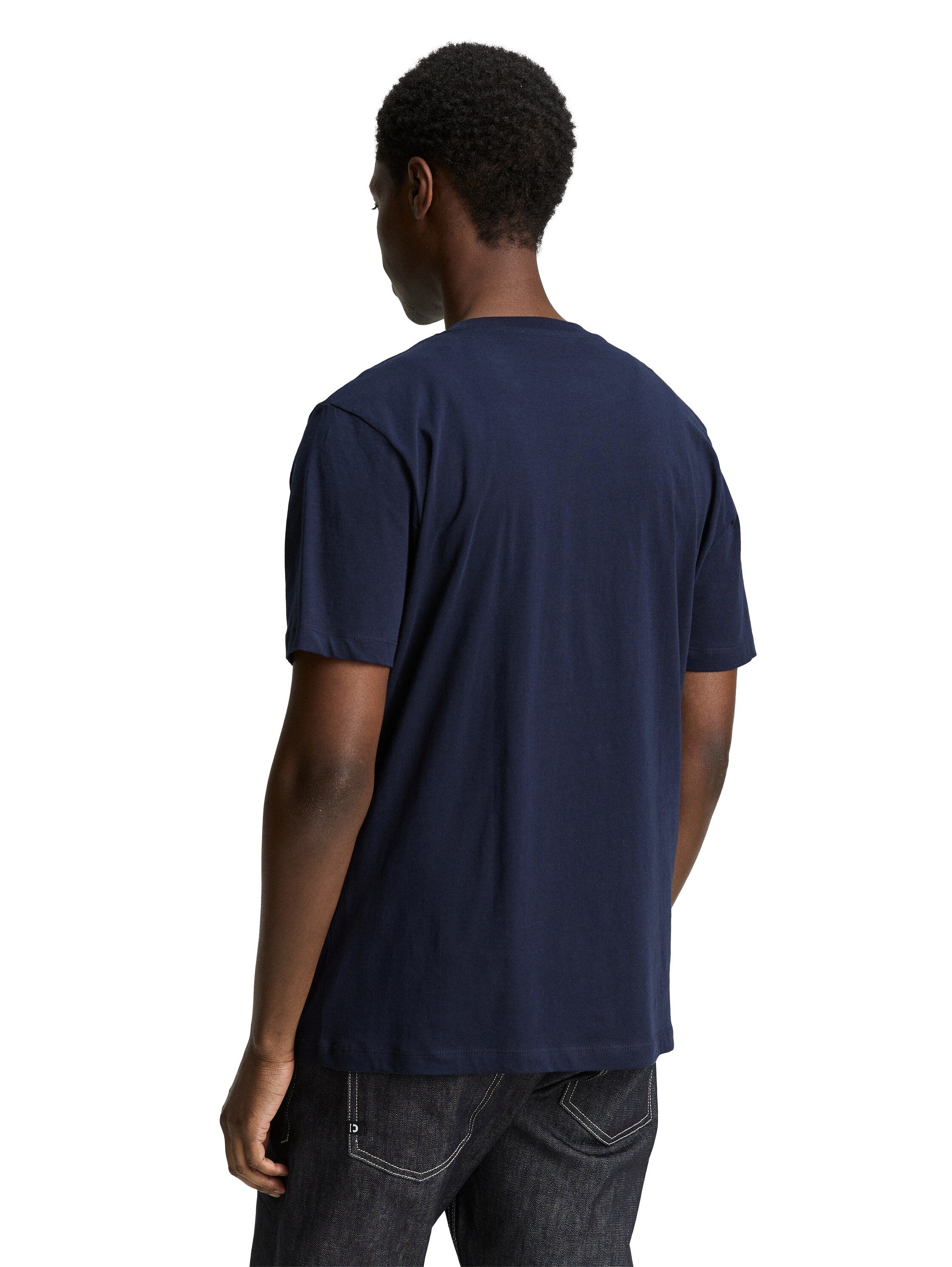 Tom Tailor Denim T-shirt met logoprint (set, 3-delig)