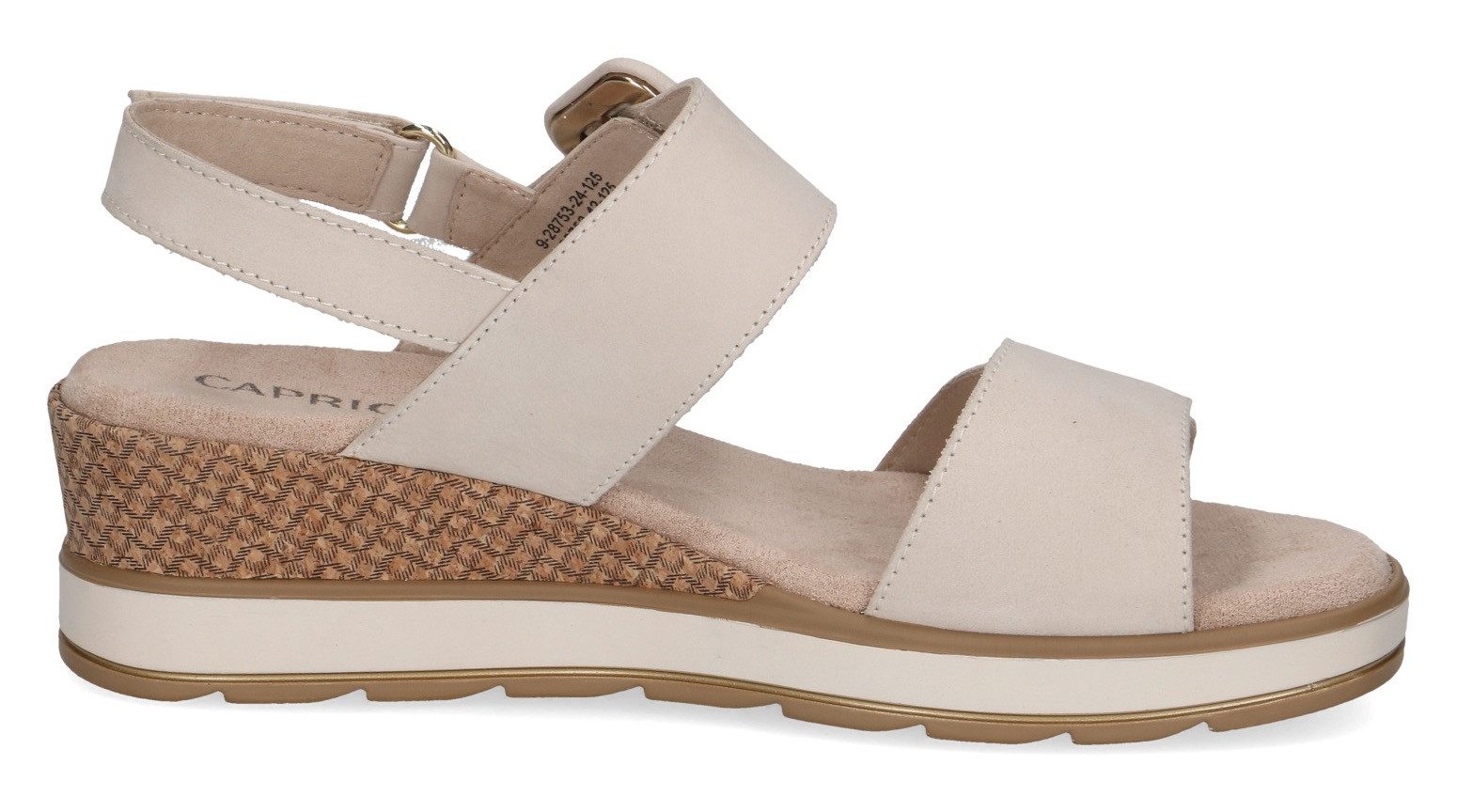 Caprice Sleehaksandaaltjes , zomerschoen, riem-sandaal in comfortabele breedte