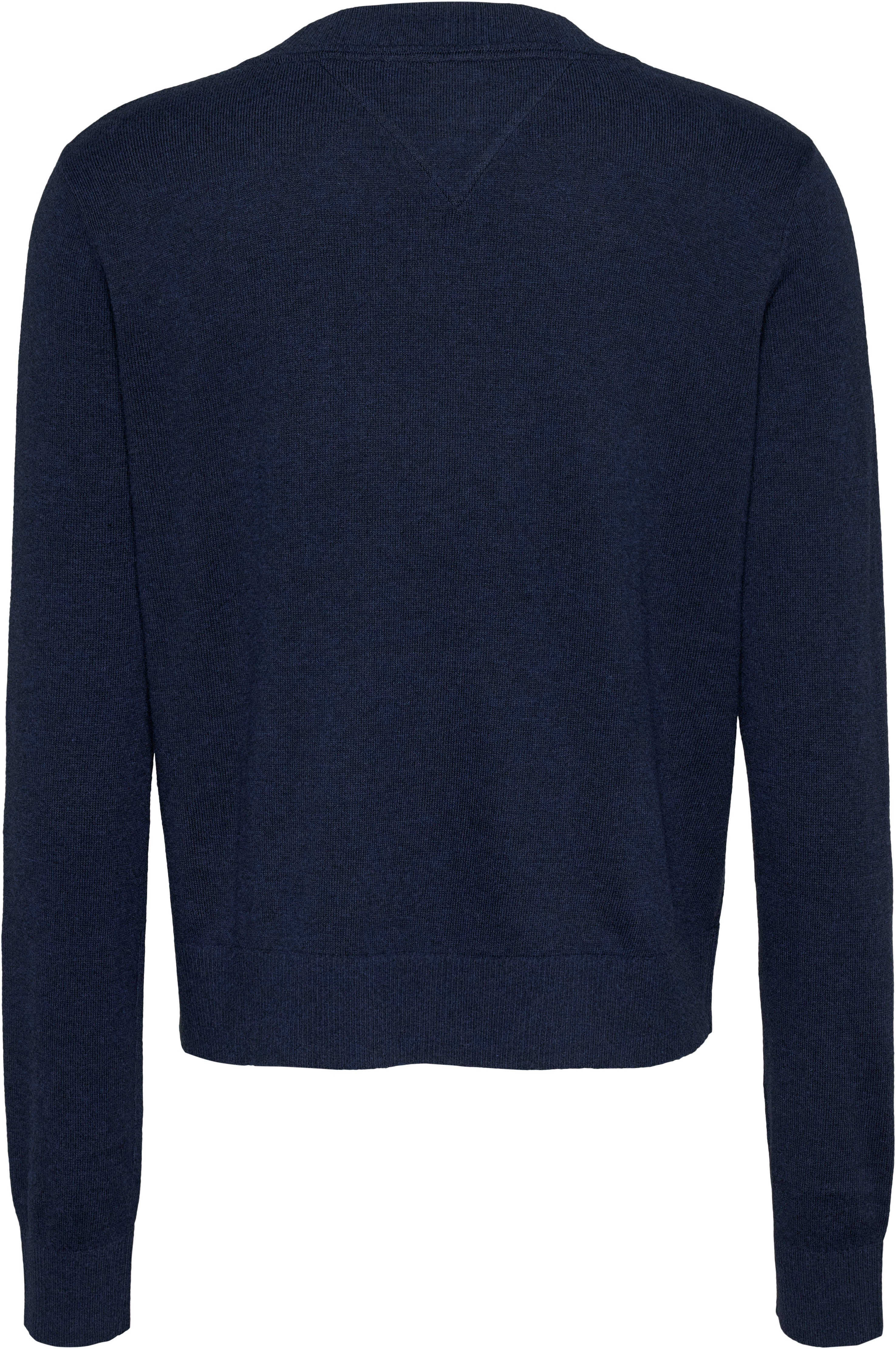 TOMMY JEANS Gebreide trui TJW ESSENTIAL VNECK SWEATER EXT