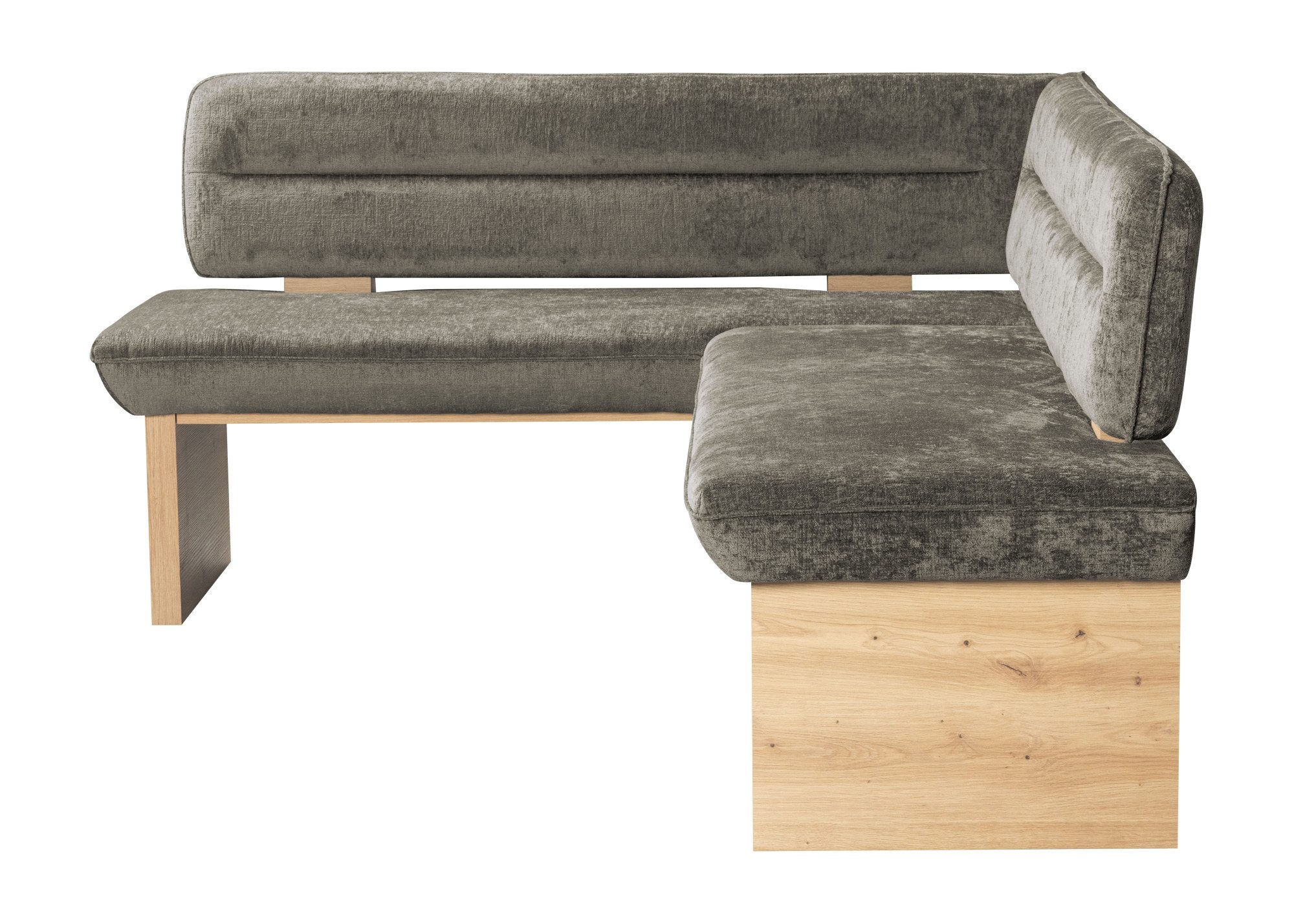 Home affaire Eethoek Louise + Miles eetkamerset, zitgroep, hoekbank, keukenbank Eetkamer zitgroep stoelen tafel en bank comfortabel gepolsterd (4-delig)
