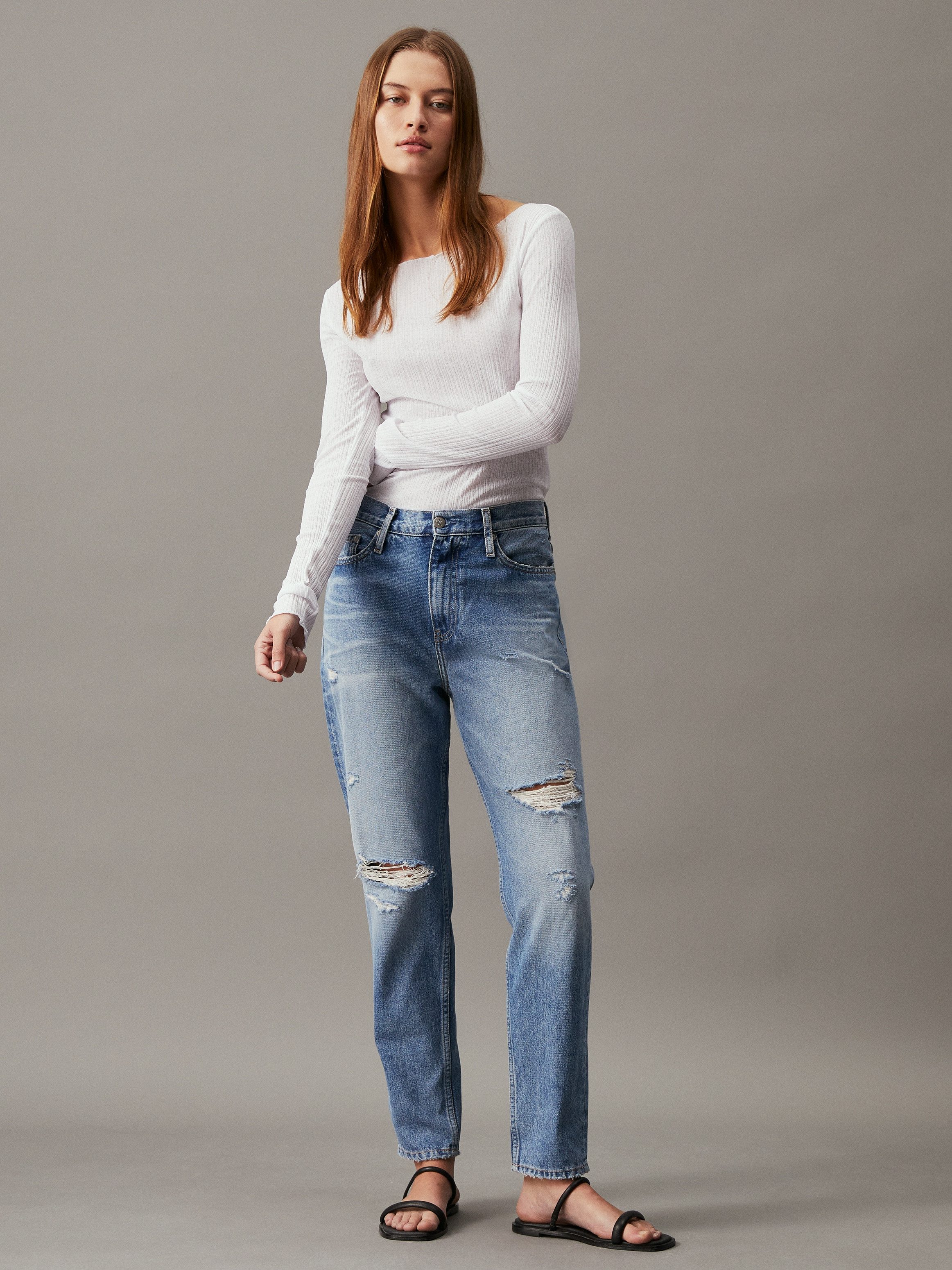 Calvin Klein Mom jeans MOM JEAN in 5-pocketsstijl