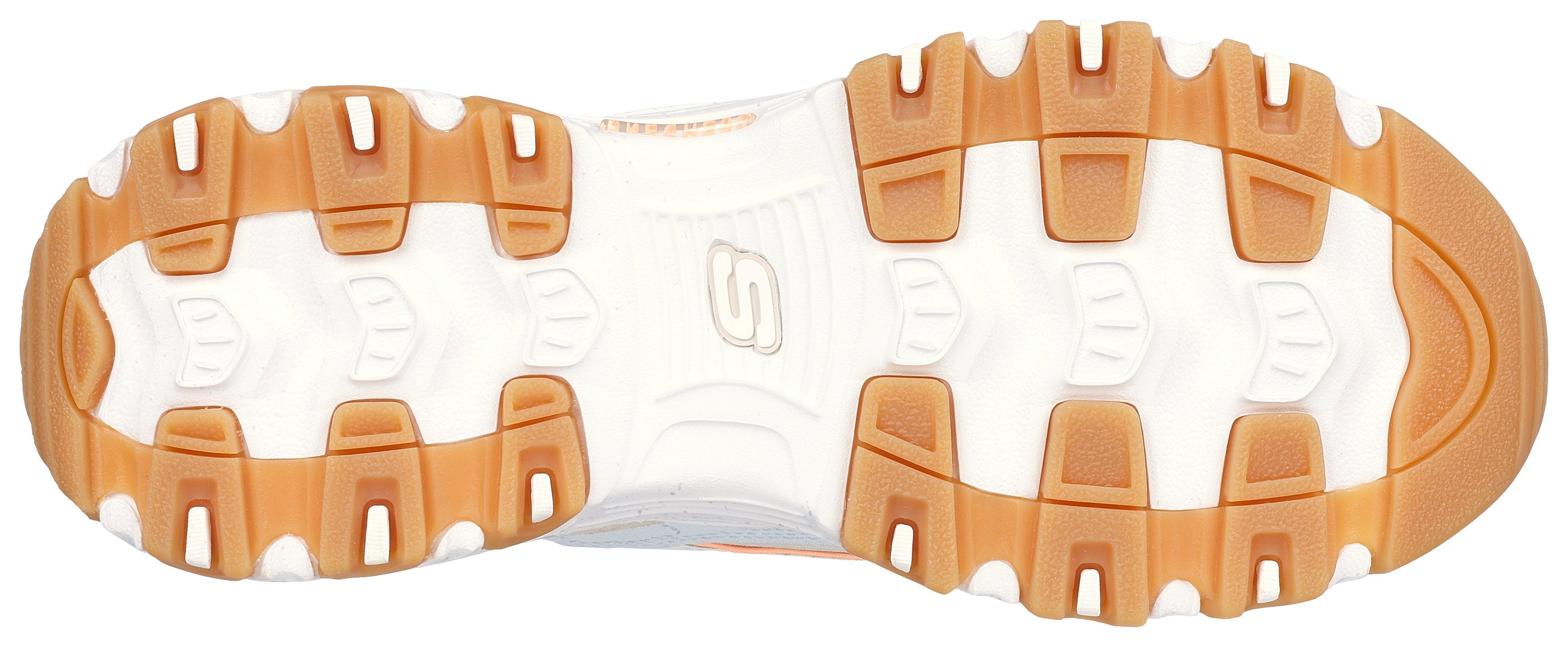 Skechers Sneakers D'LITES-BOLD VIEWS vrijetijdsschoen, lage schoen, veterschoen met air-cooled memory foam