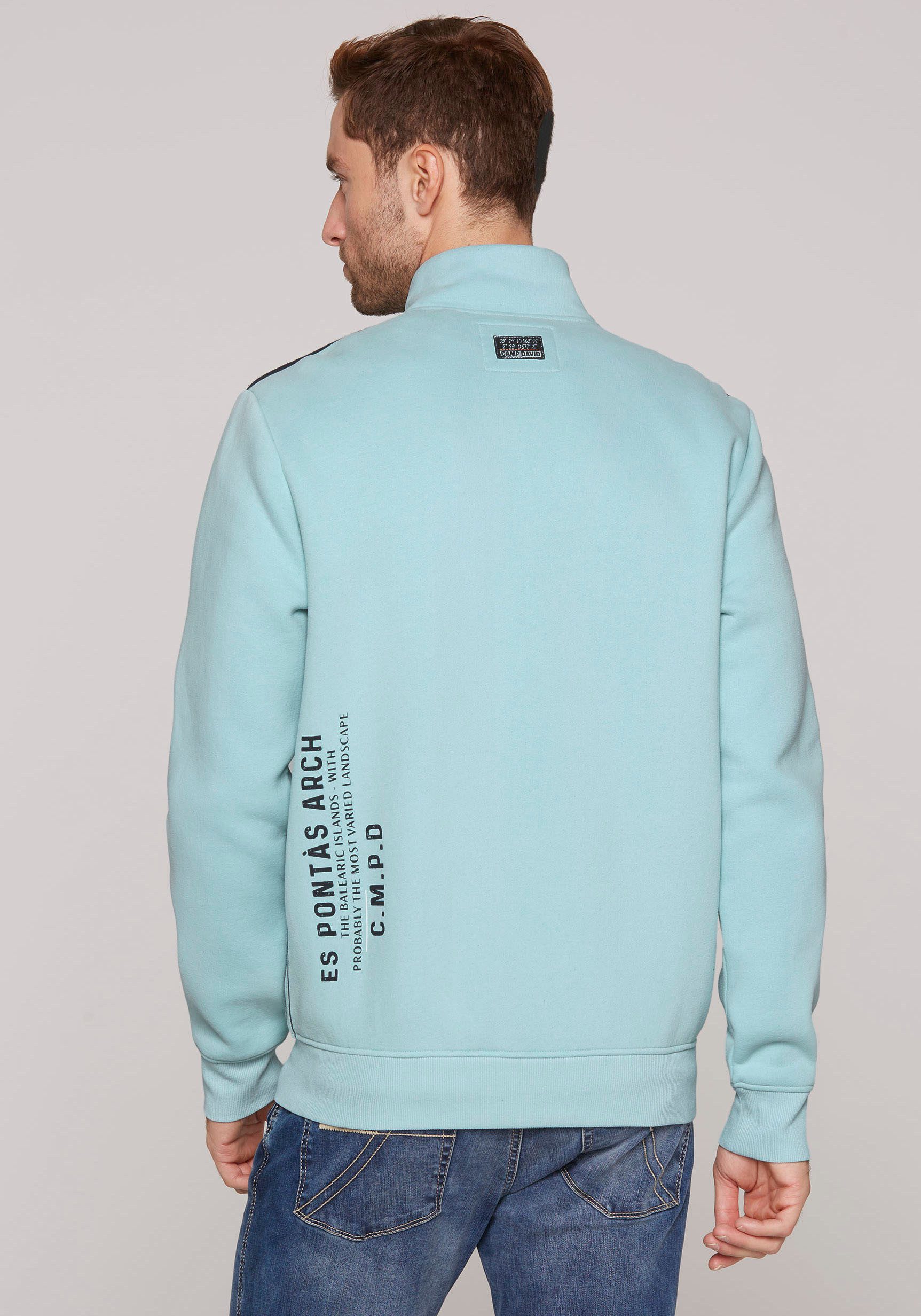 CAMP DAVID Sweatshirt met merk-applicaties