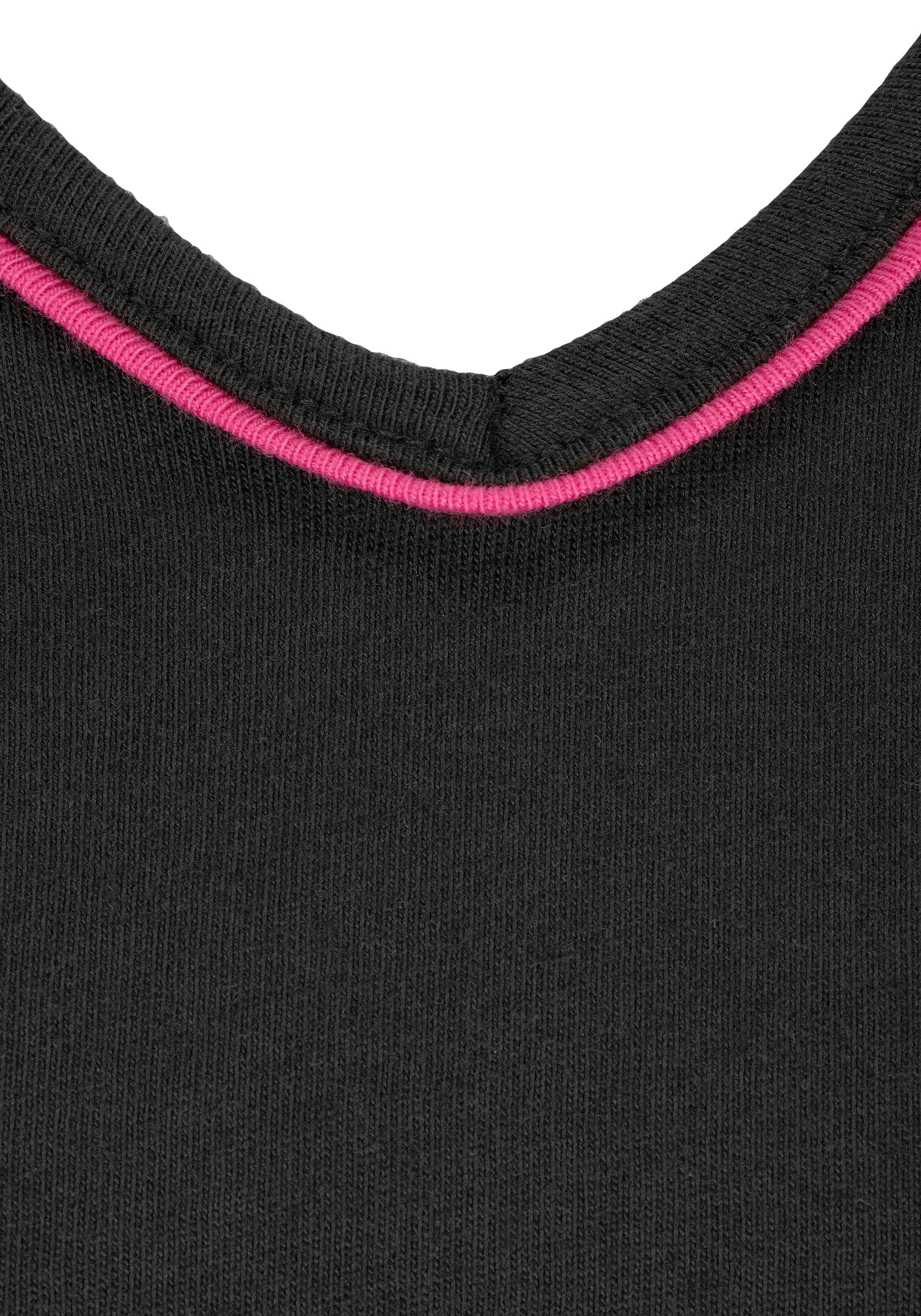 Lascana Pyjama met behaaglijk zachte flannellen broek (2-delig, 1 stuk)