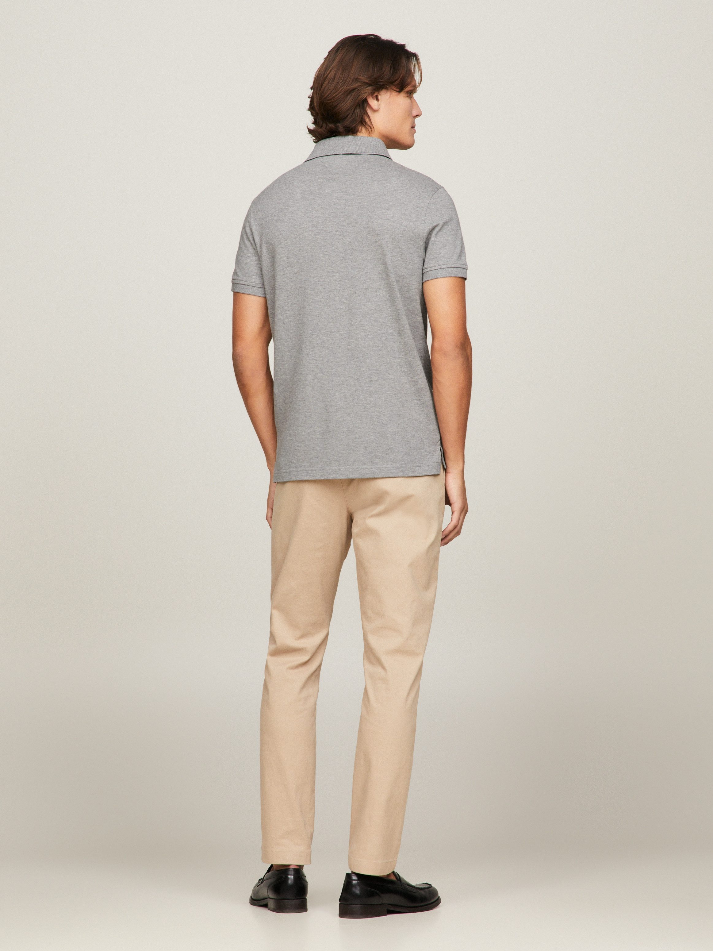 Tommy Hilfiger Poloshirt 1985 SLIM POLO van iets gestructureerd piqué