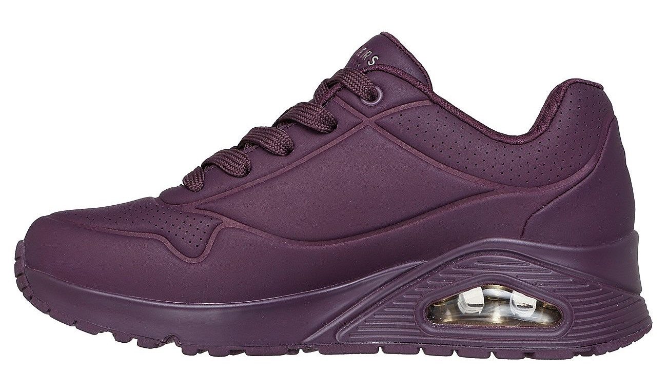 Skechers Sneakers met sleehak UNO STAND ON AIR Vrijetijdsschoen, lage schoen, veterschoen met zacht gevoerde binnenzool
