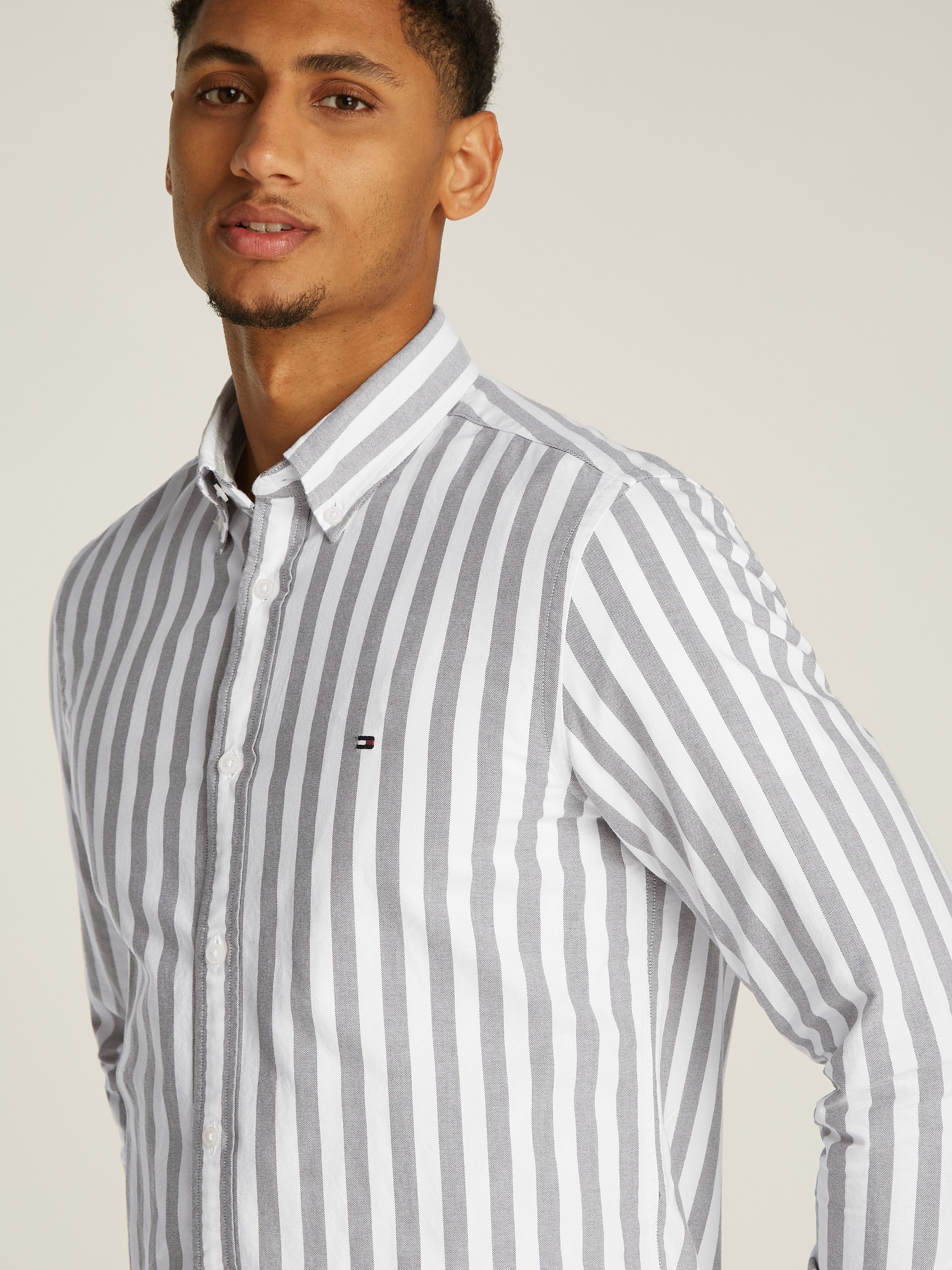 Tommy Hilfiger Businessoverhemd OXFORD BOLD STRIPE SF SHIRT