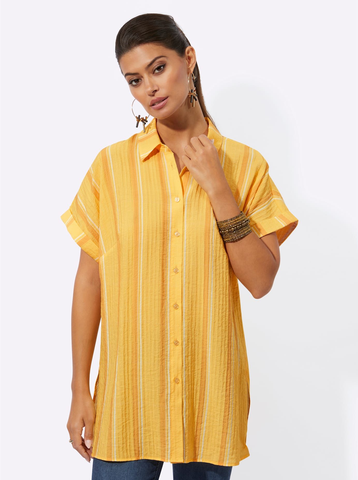 Creation L Blouse met korte mouwen