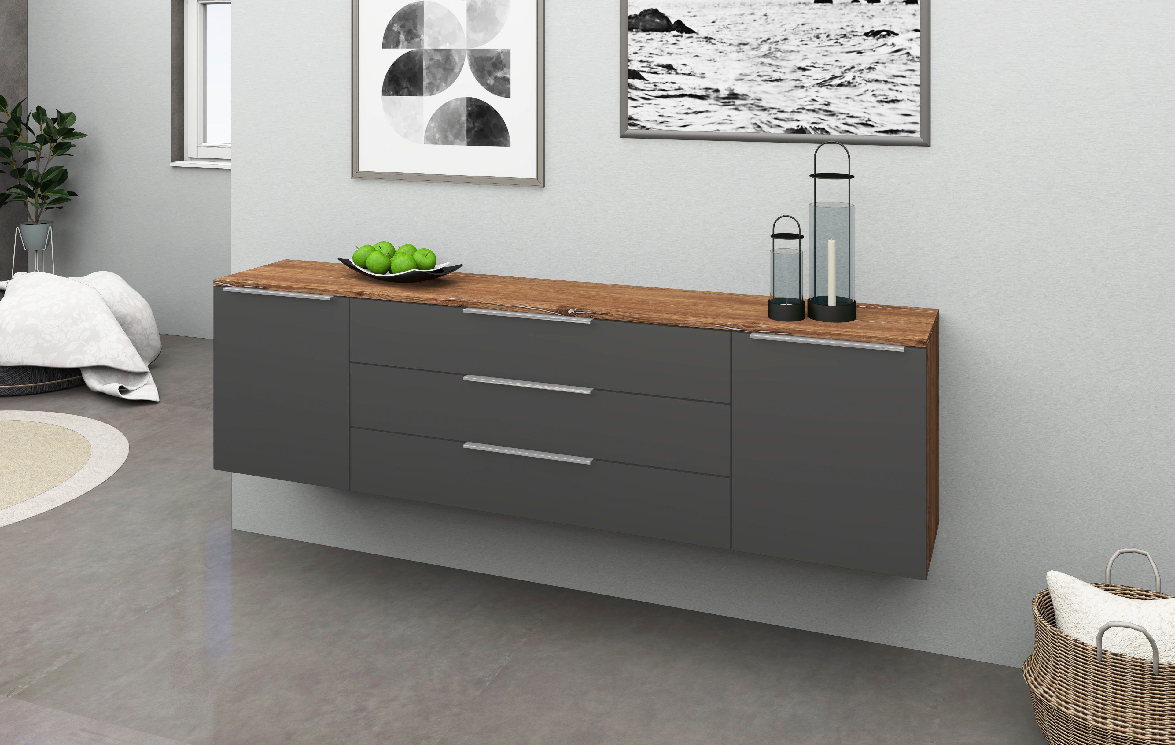 borchardt Möbel Dressoir Oliva Breedte 166 of 200 cm