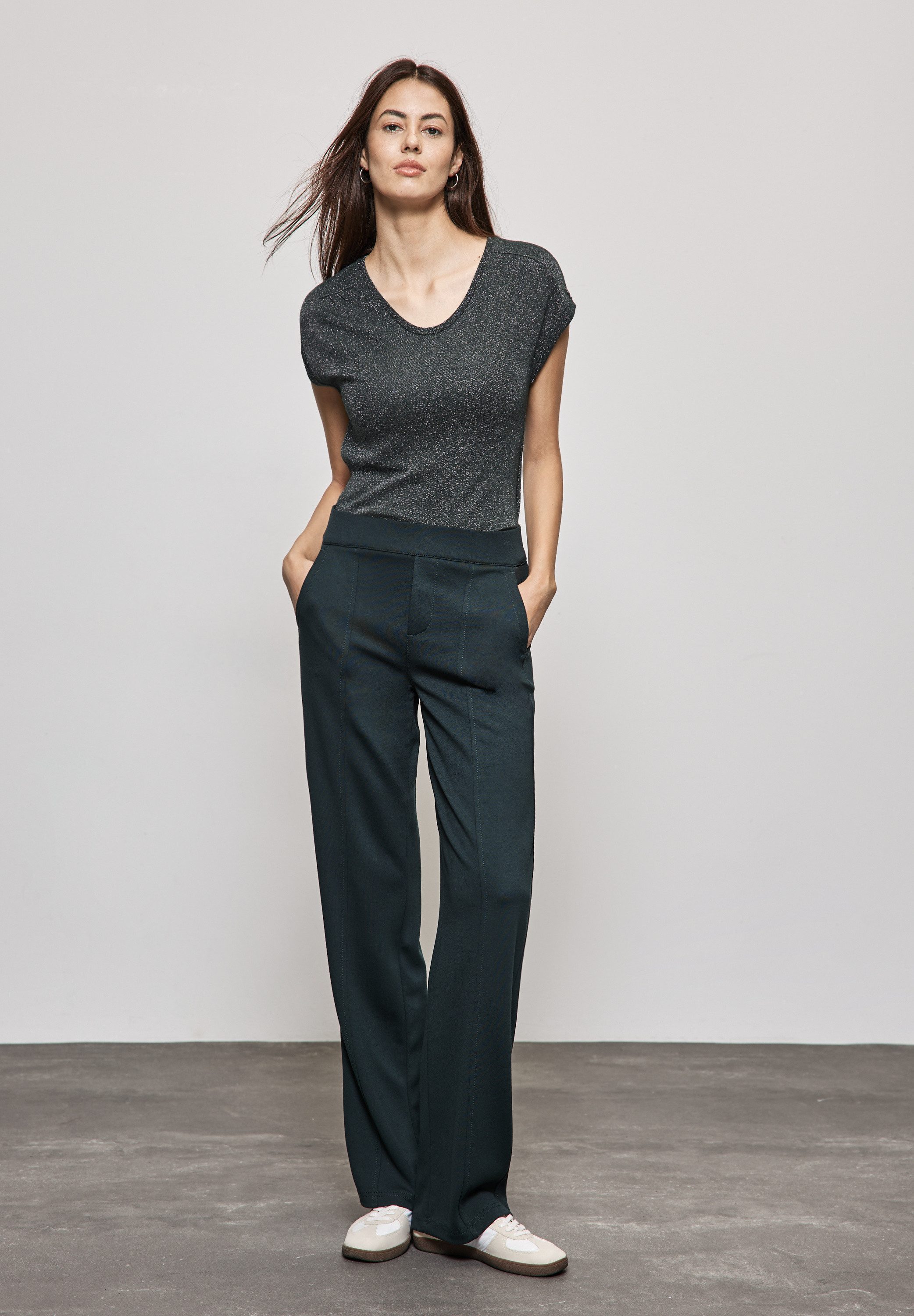 STREET ONE Shirttop in glans-look