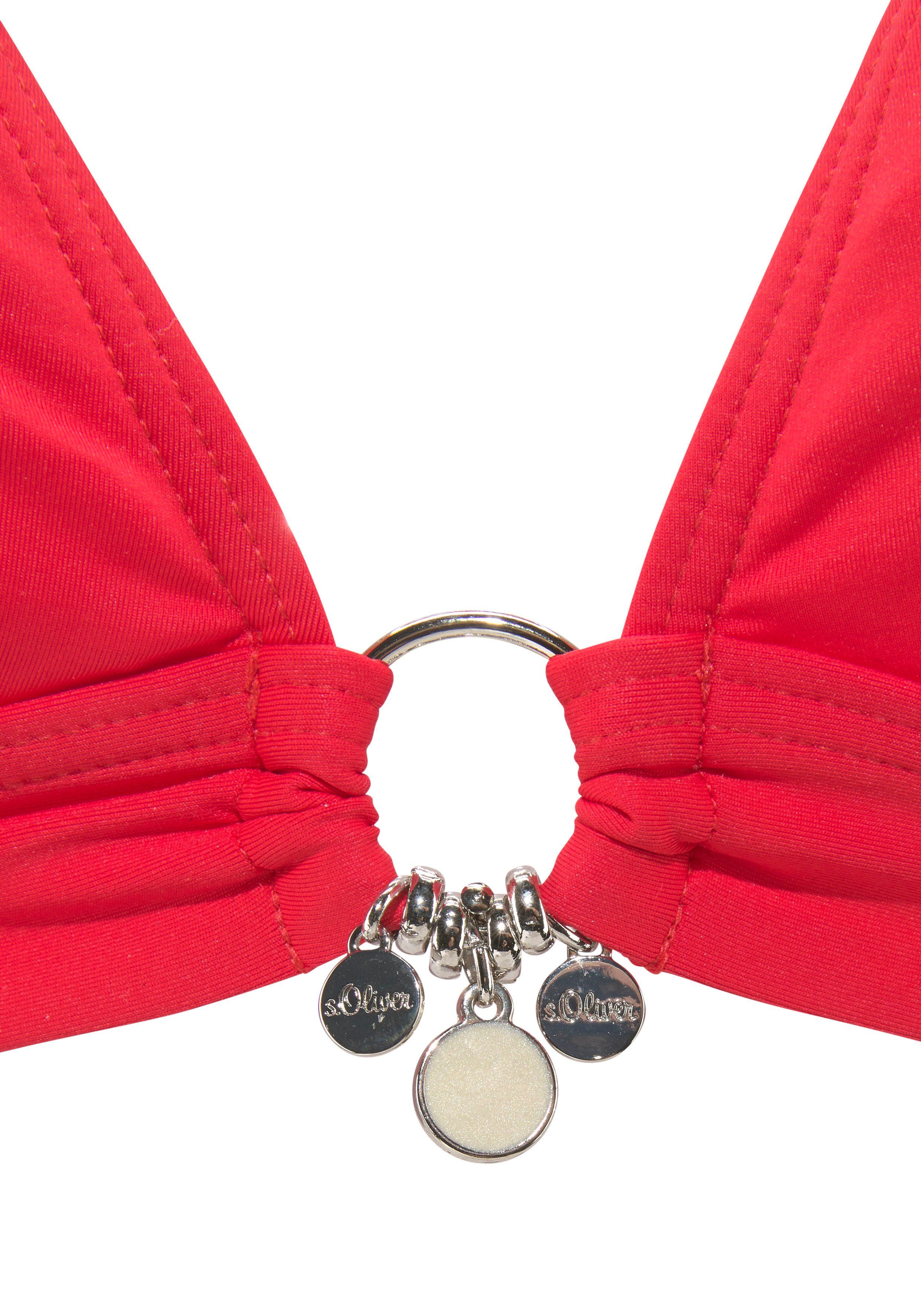s.Oliver RED LABEL Beachwear Triangelbikini TONIA met uitneembare cups, om de nek te binden, sluiting op de rug