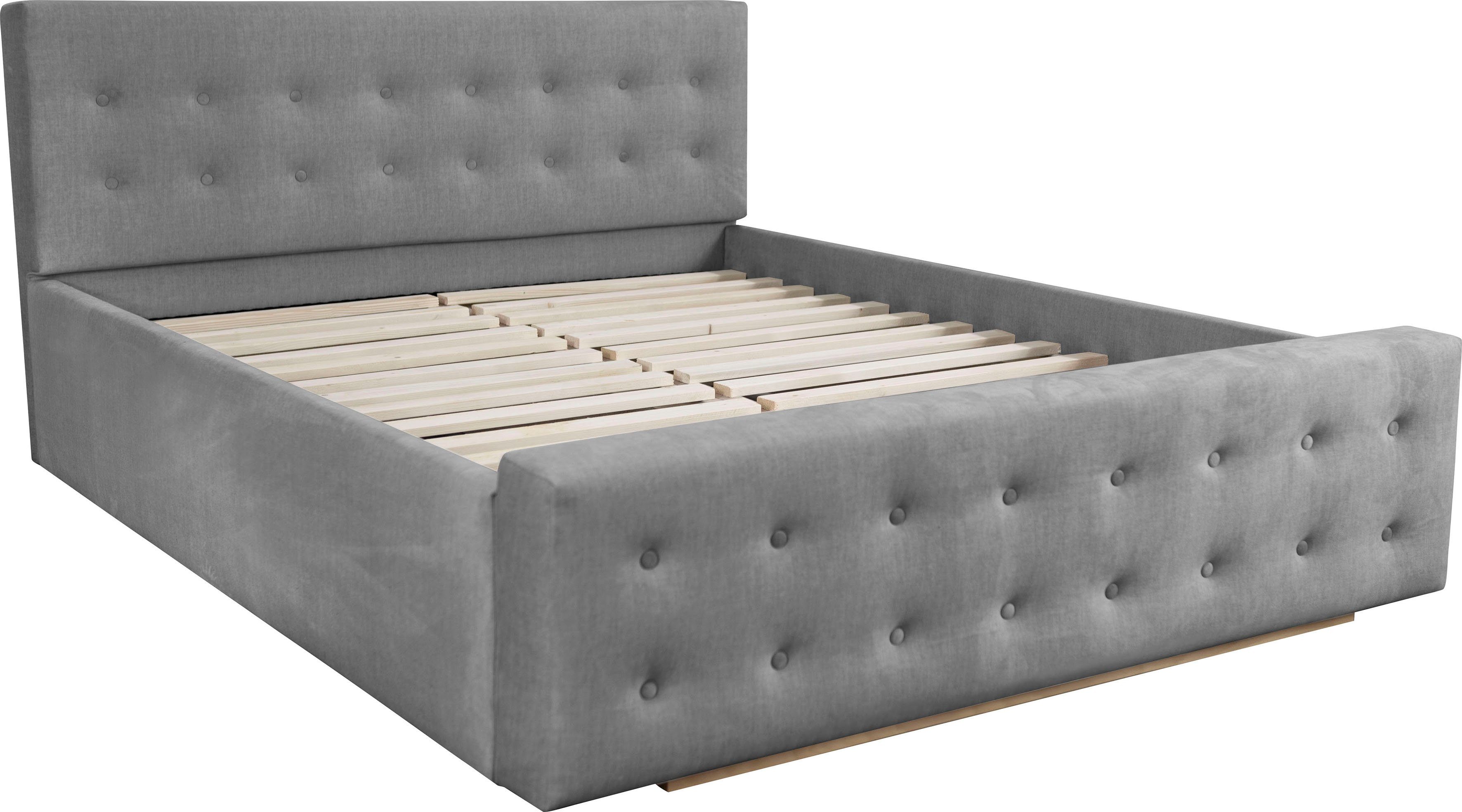 Home affaire Gestoffeerd bed Vaine in 5 breedten, ook in lengte 220 cm, incl. lattenrol