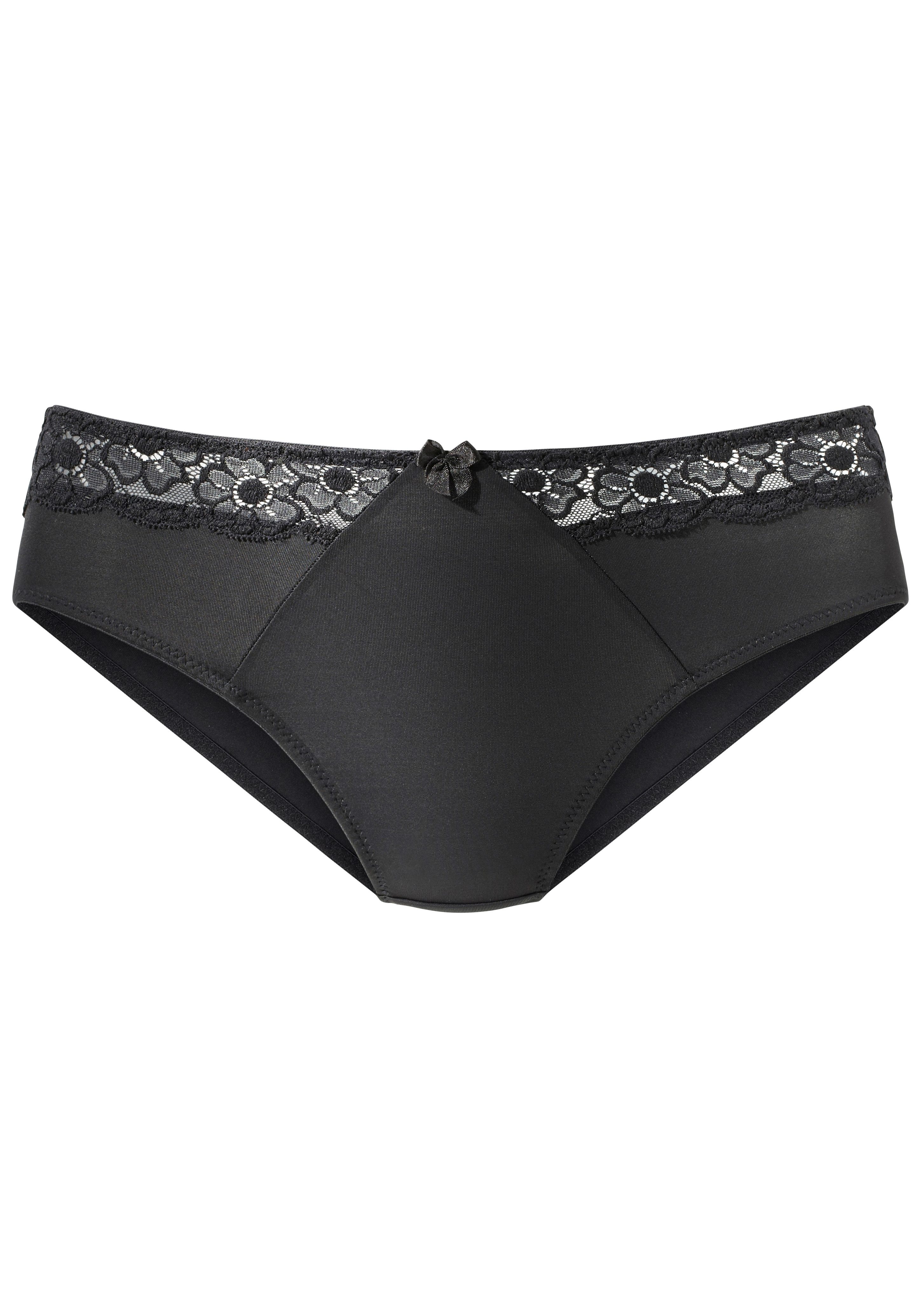 Lascana Slip met kanten inzetten opzij
