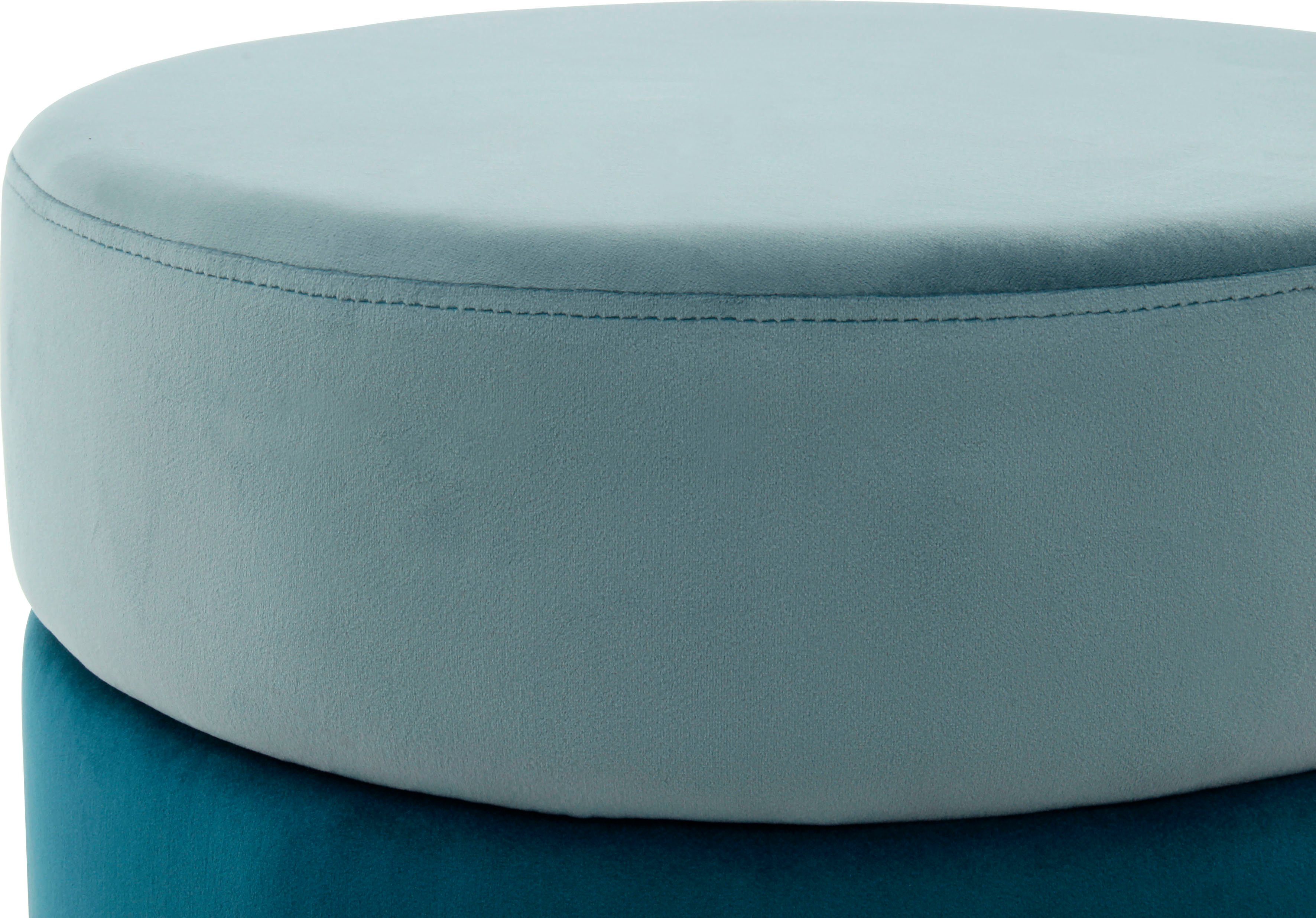 Kayoom Zithocker Kruk Matilda 125, comfortabele ronde vorm, gezellige designkruk (1 stuk)