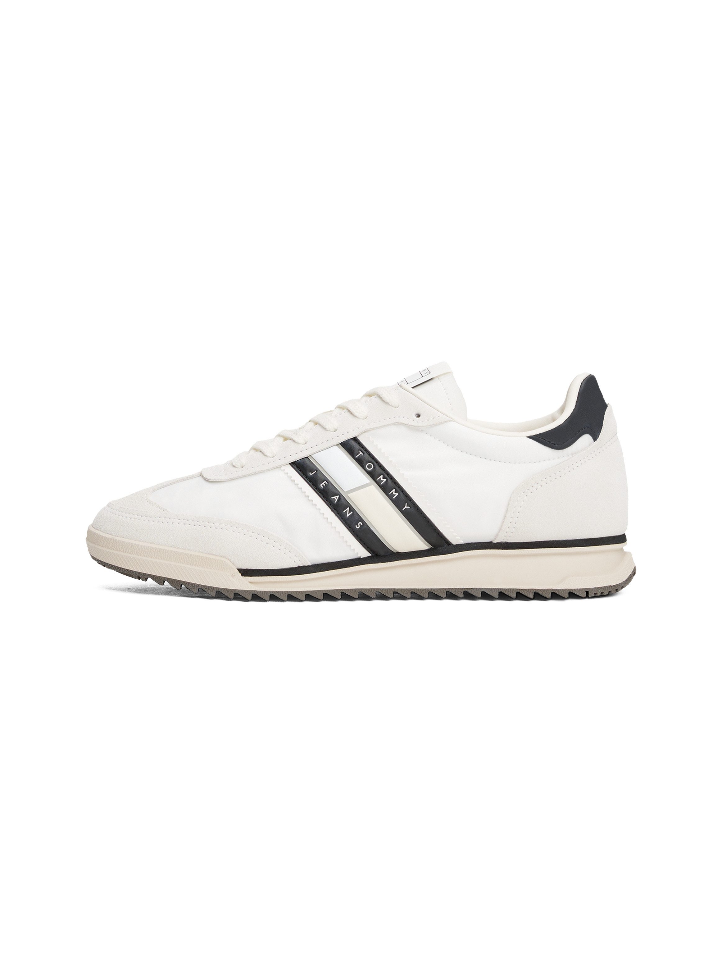 TOMMY JEANS Sneakers TJM RETRO RUNNER CLEATED , vrijetijdsschoen, lage schoen, veterschoen met contrastafwerking
