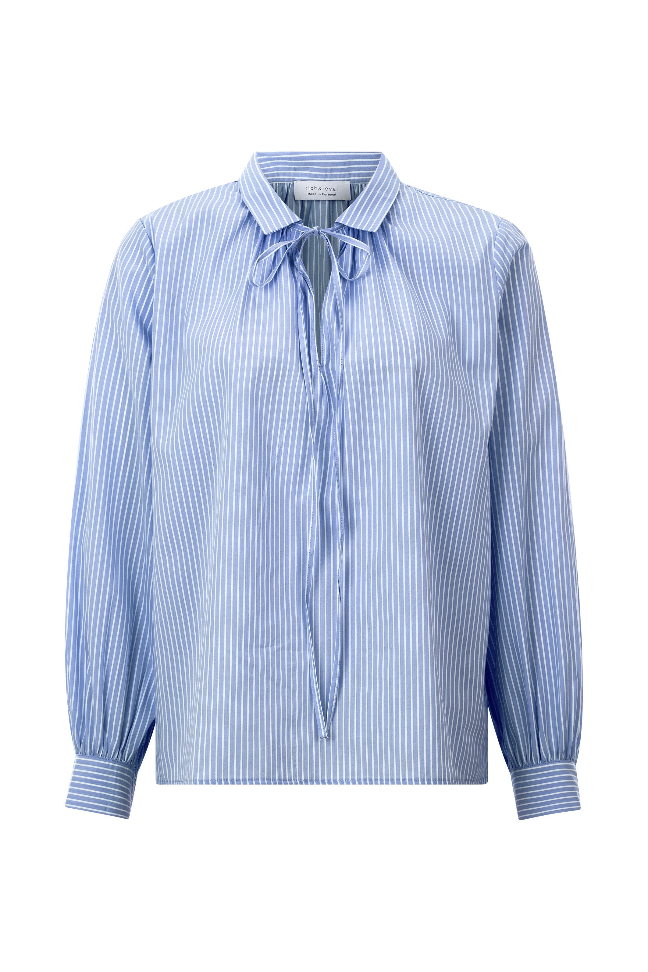 Rich & Royal Blouse met lange mouwen Met speelse strik aan de halsopening