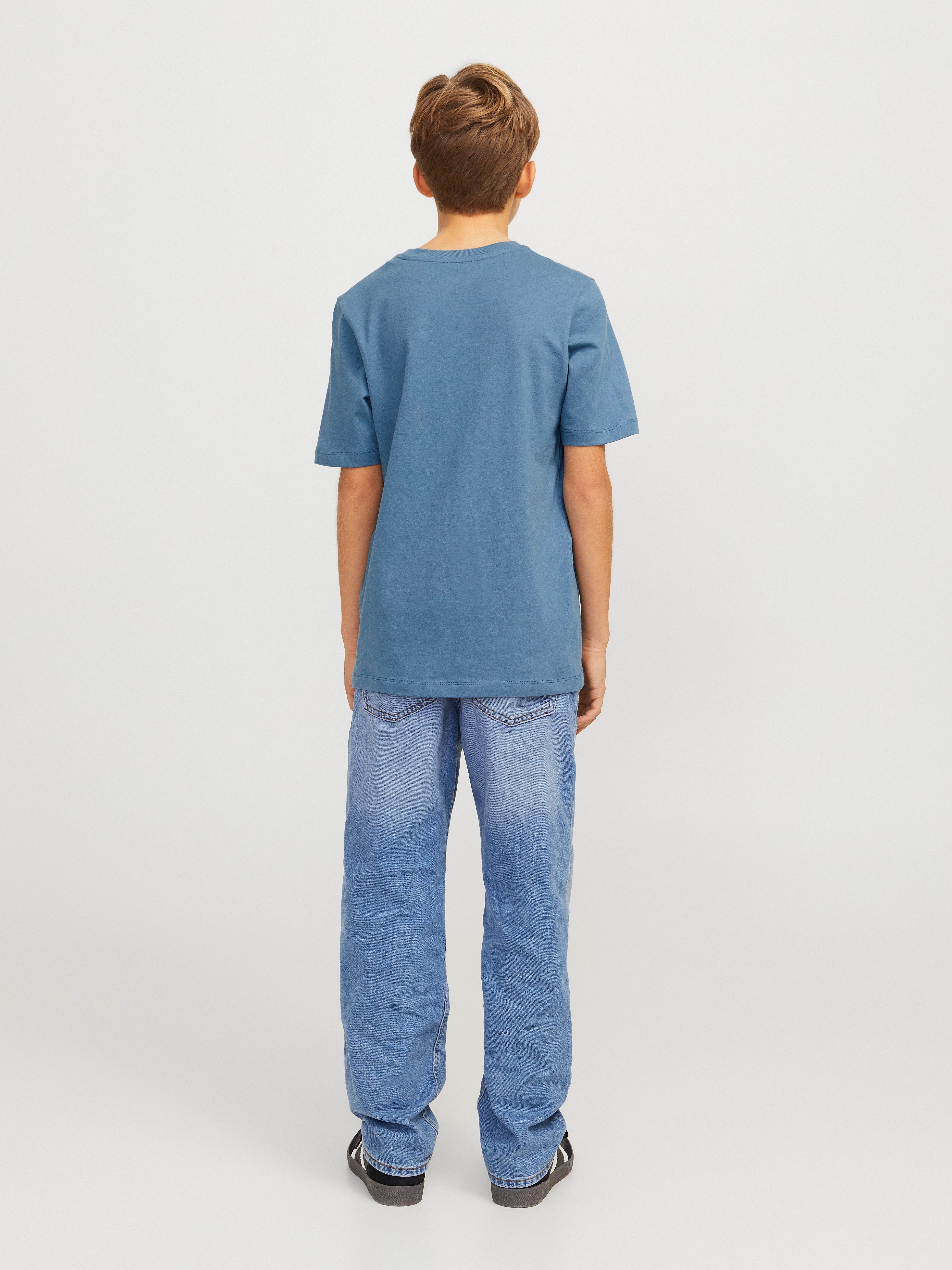 Jack & Jones Junior Shirt met ronde hals JJELOGO TEE SS O-NECK 2 COL S NOOS JNR