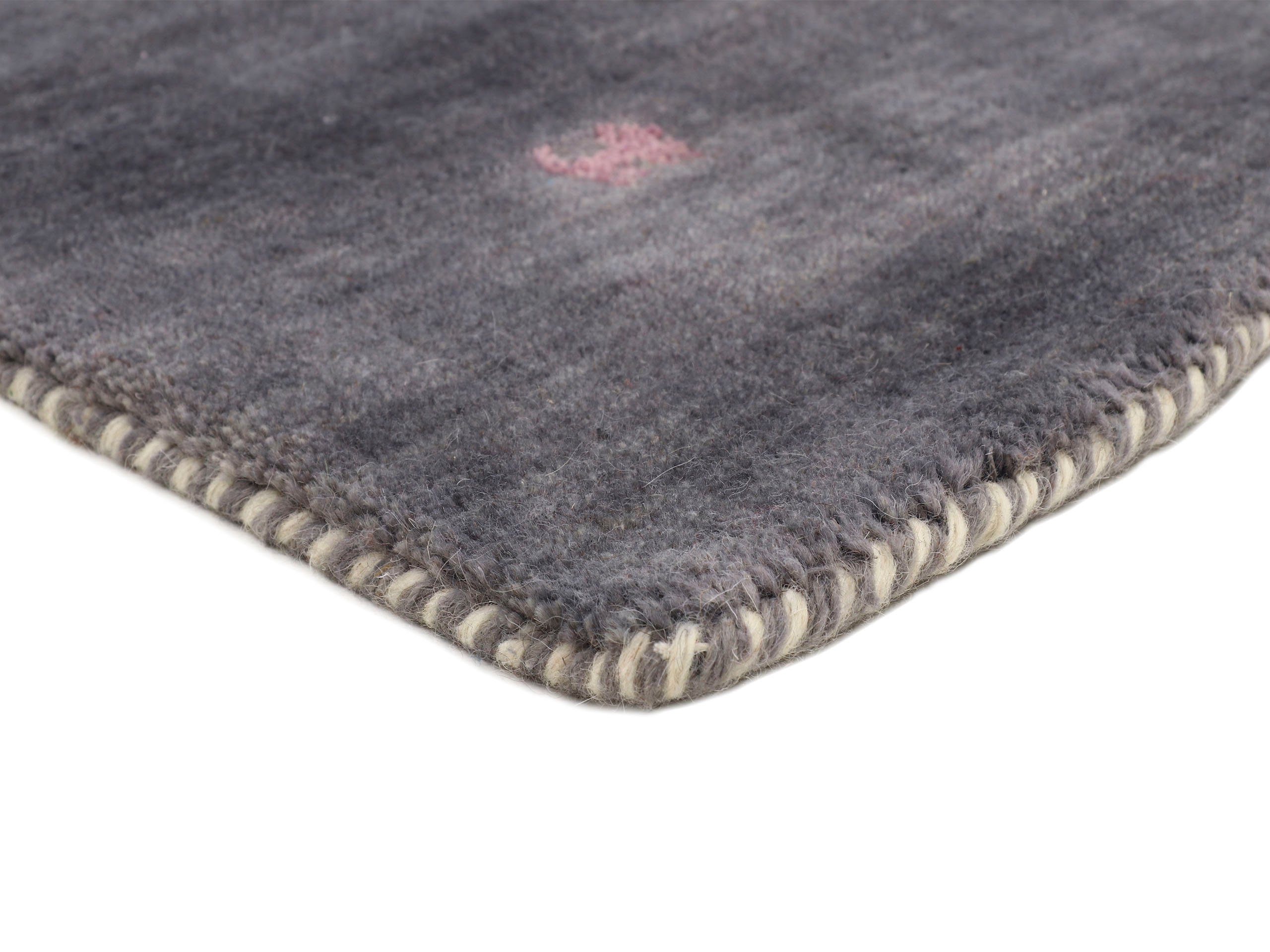 carpetfine Wollen kleed Gabbeh Uni, ook als loper verkrijgbaar